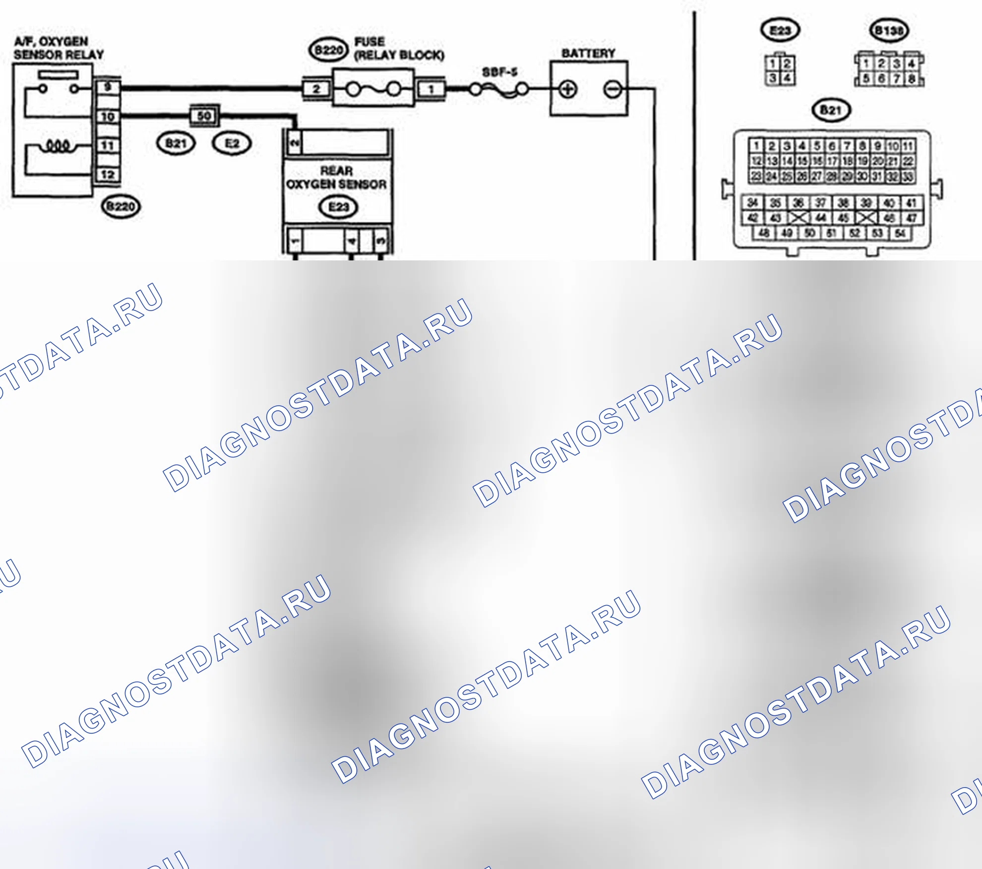 Рис. 120: электросхема. Subaru Impreza GH
