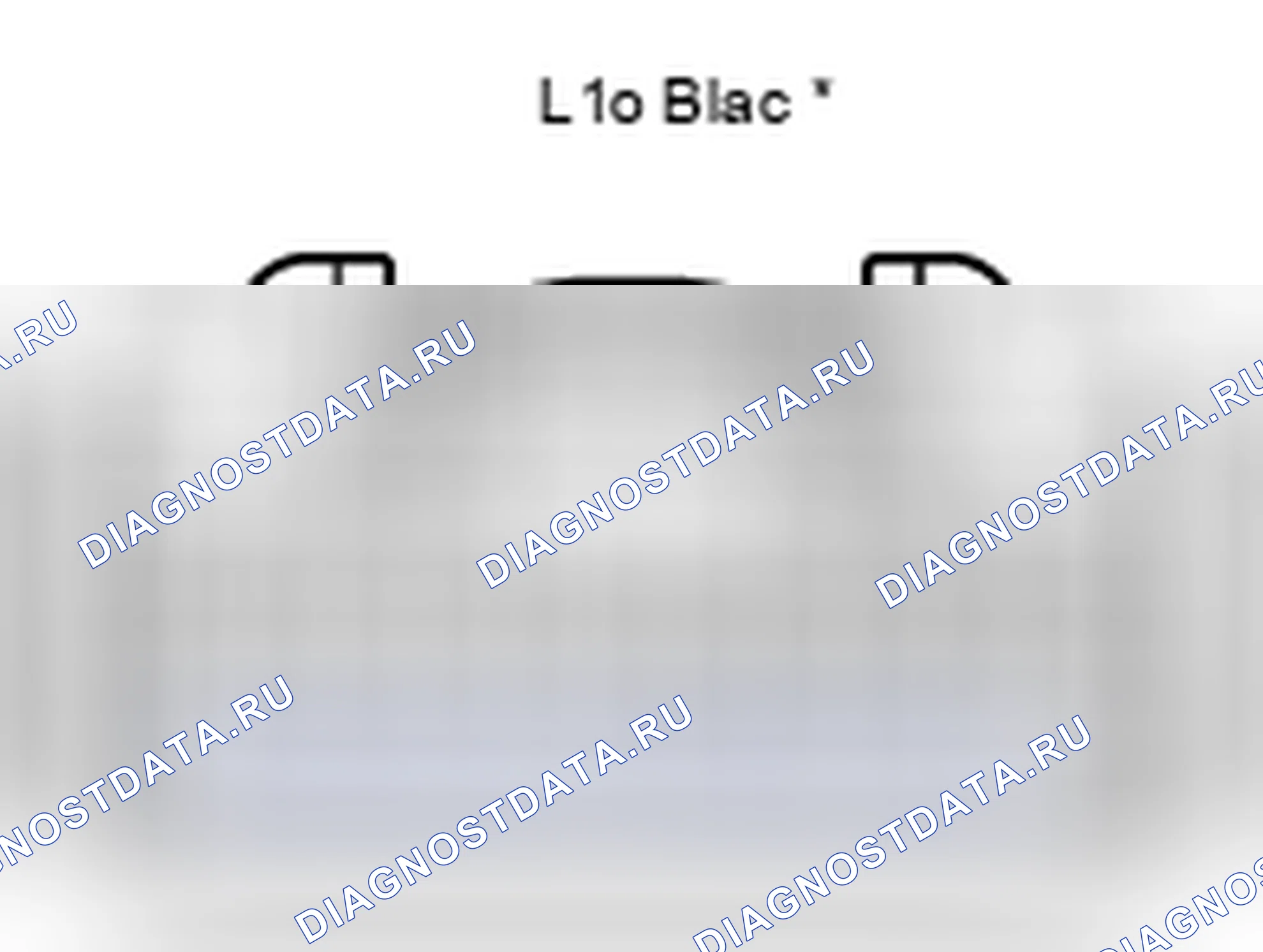 Рис. 517: Комбинированный вид с торца разъема расходомера (L10). Lexus LS IV