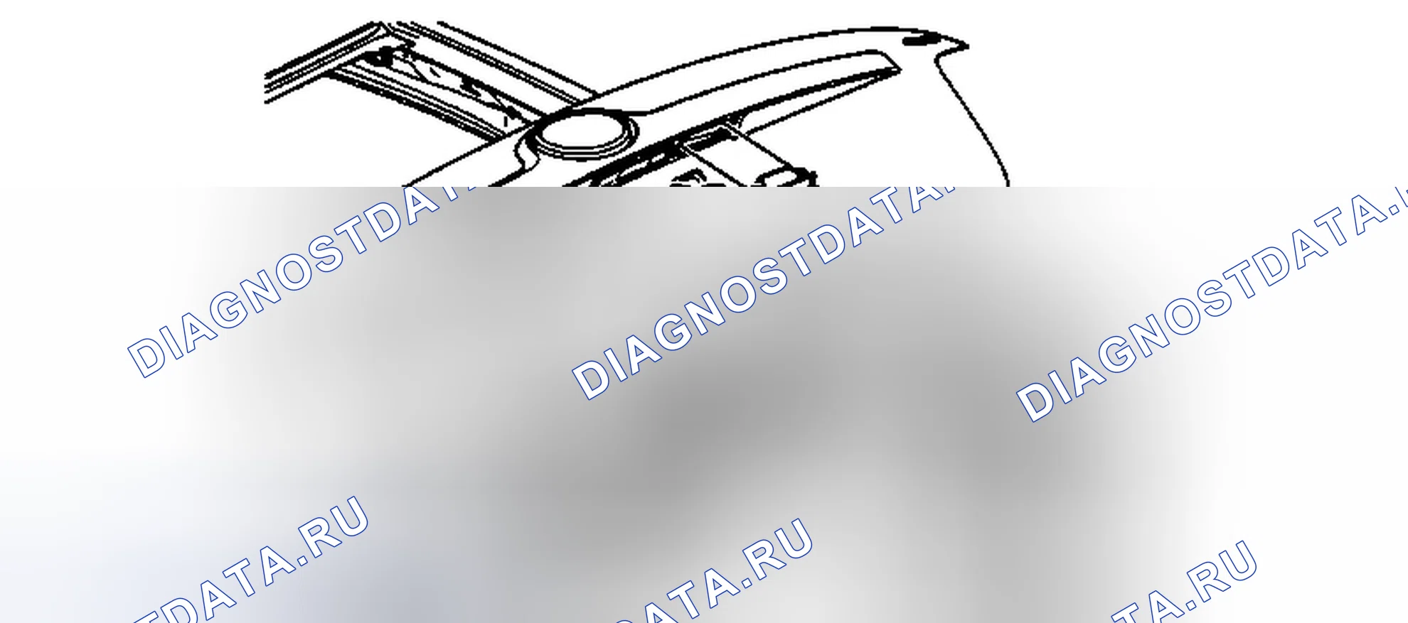 Рис. 6: Замена фонаря заднего номерного знака. Buick LaCrosse II