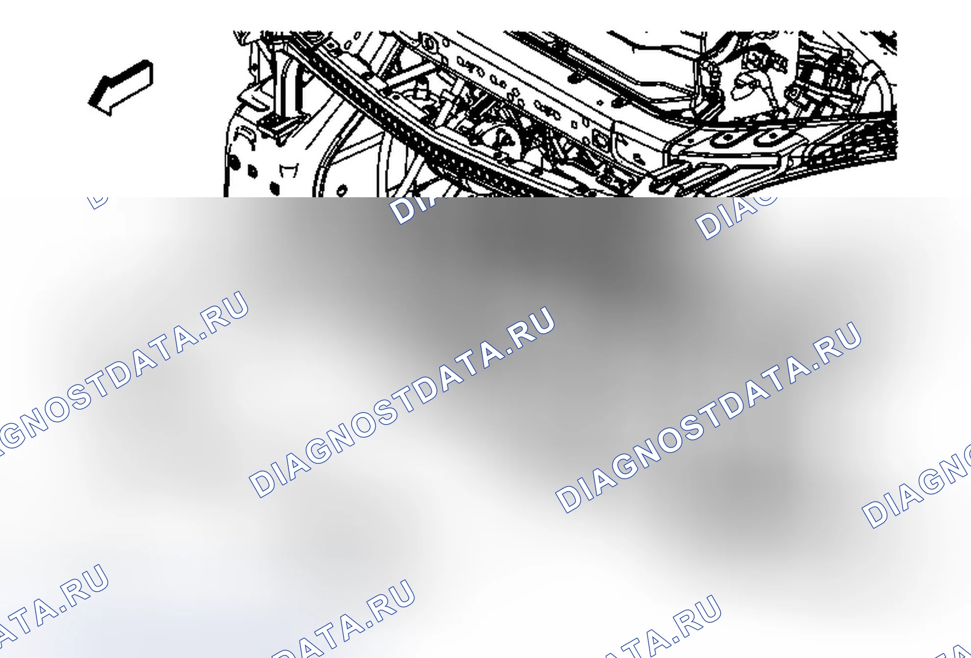 Рис. 5: Замена охладителя жидкости гидроусилителя руля. Chevrolet Traverse I