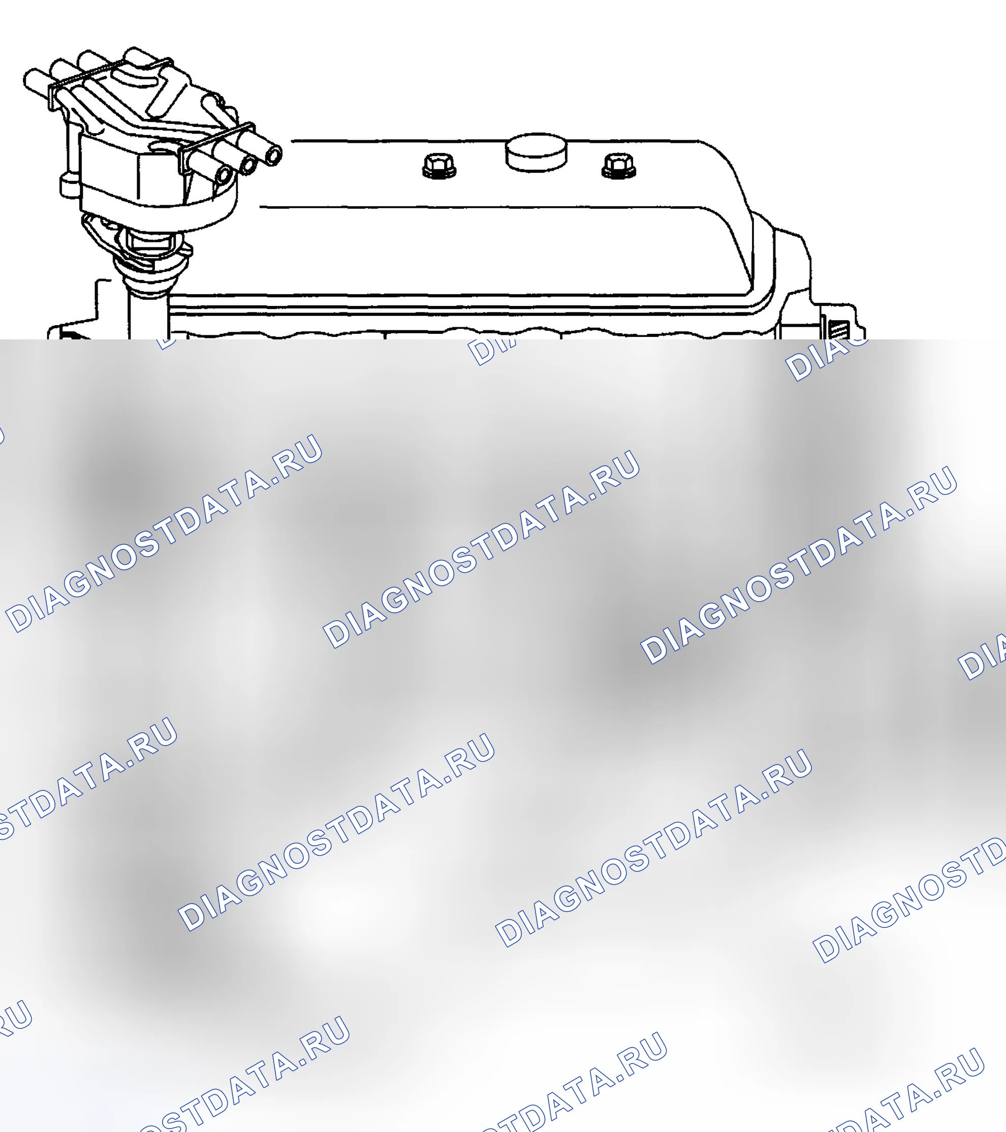 Рис. 402: Смазка двигателя. GMC Sierra 2500 