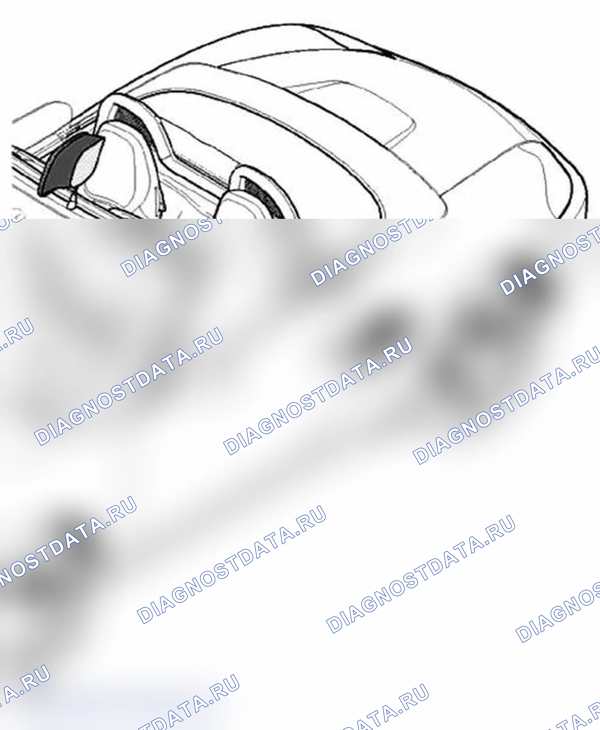 Рис. 16: Снятие и установка вентиляционного отверстия моторного отсека. Porsche Boxster S 986