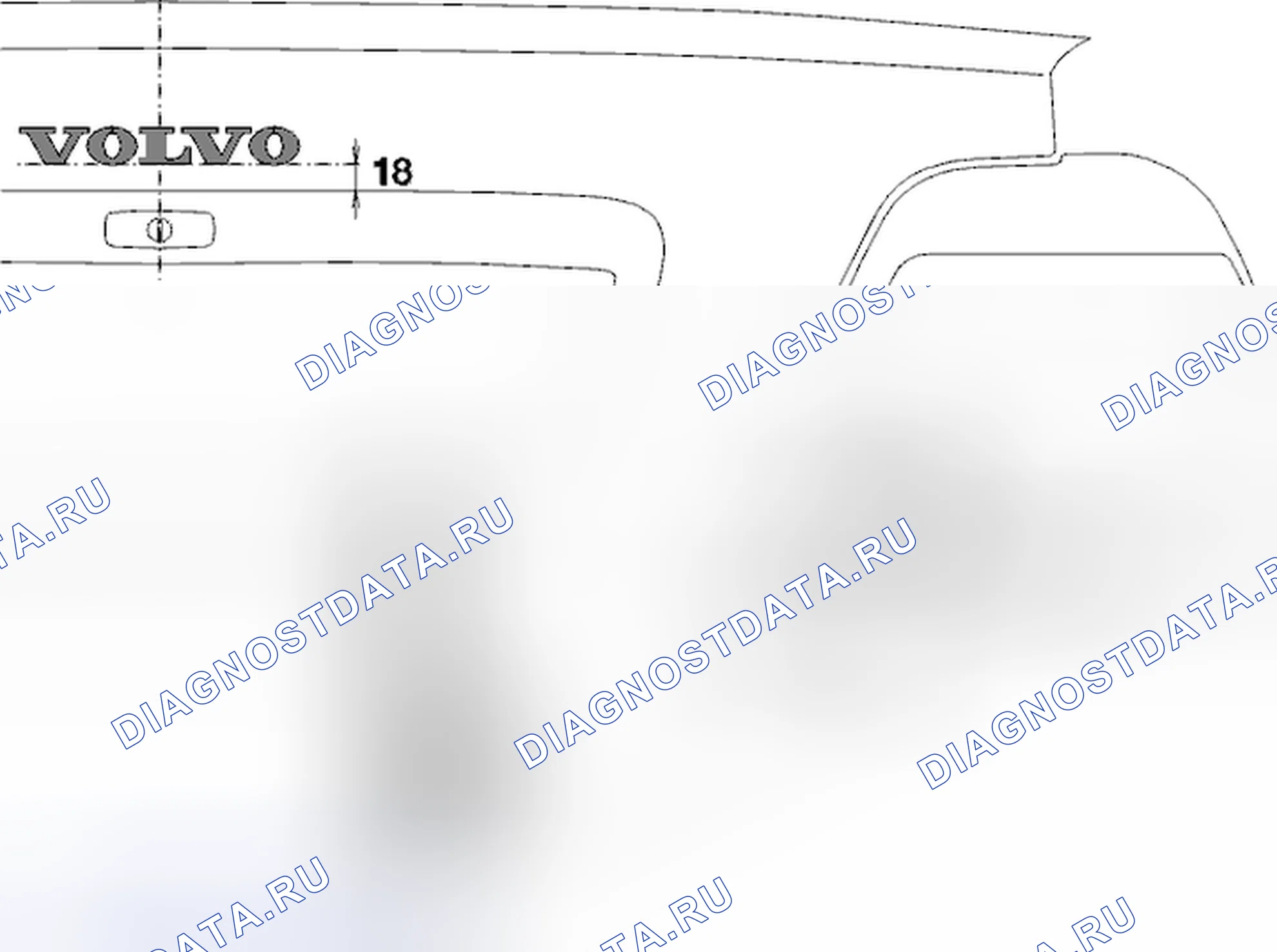 Рис. 6: Удаление значка. Volvo S40 I рестайлинг