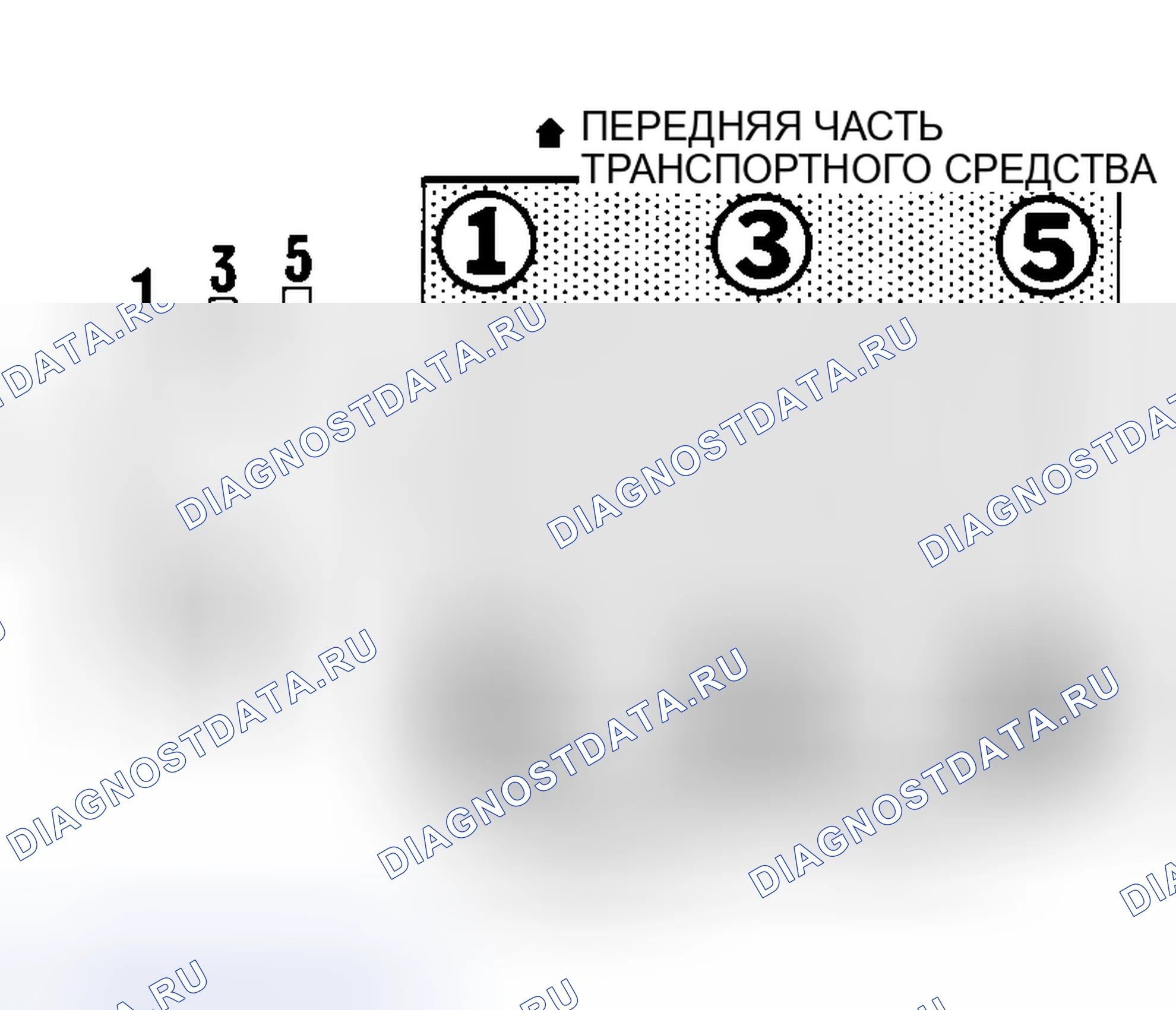 Рис. 3: порядок работы цилиндров и вращение дистрибьютора (3.0L). Hyundai Excel II