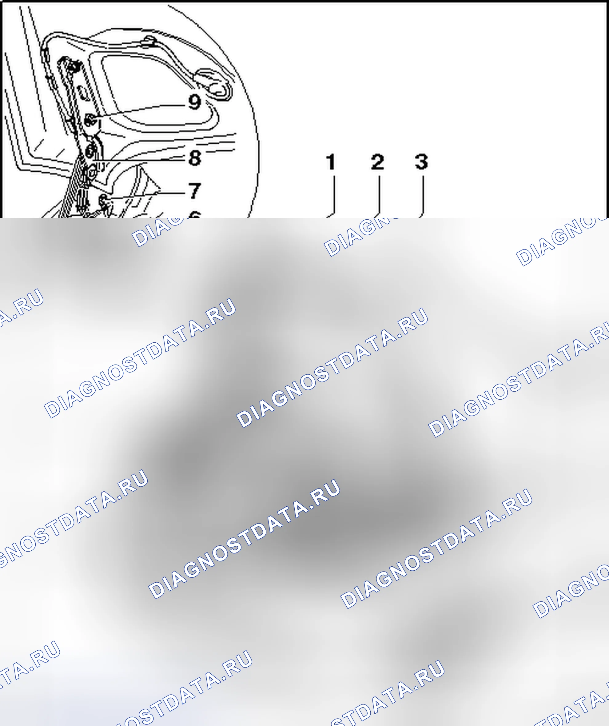 Рис. 28: КАПОТ, РЕГУЛИРОВКА. Volkswagen Eos I