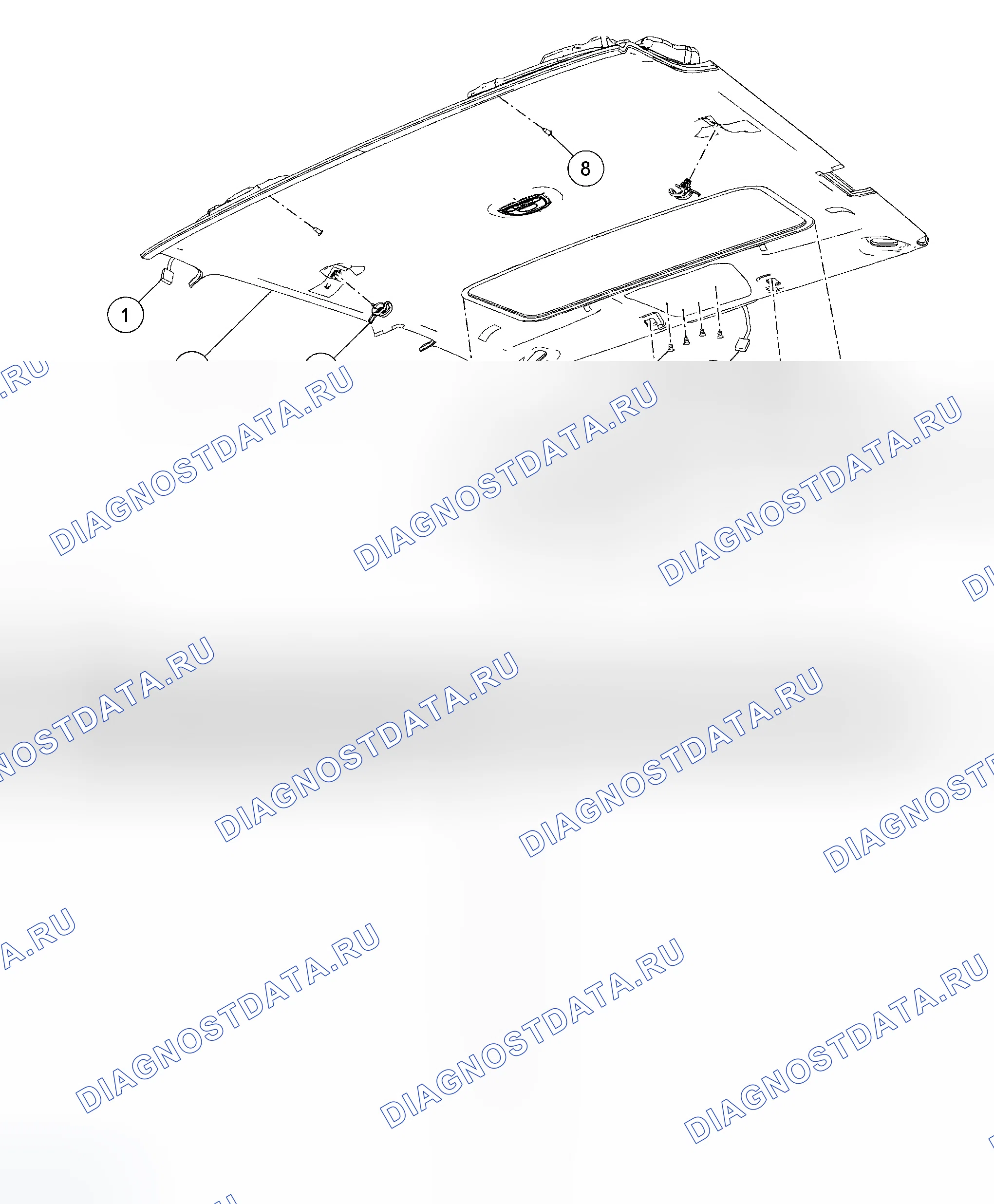 Рис. 68: Хедлайнер. Ford Pickup F350 Super Duty 