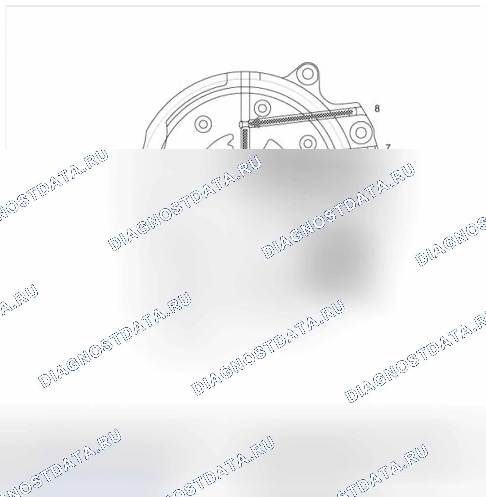 Рис. 19: Рабочий поток масляного насоса. Hyundai Elantra V