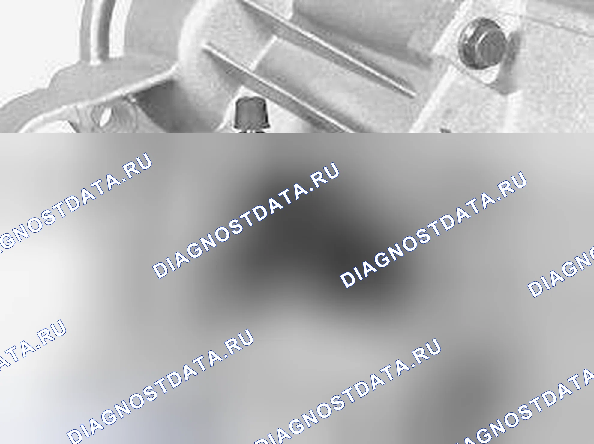 Рис. 71: Установка резинового уплотнения для трубы в крышке сцепления. Volvo S60 I