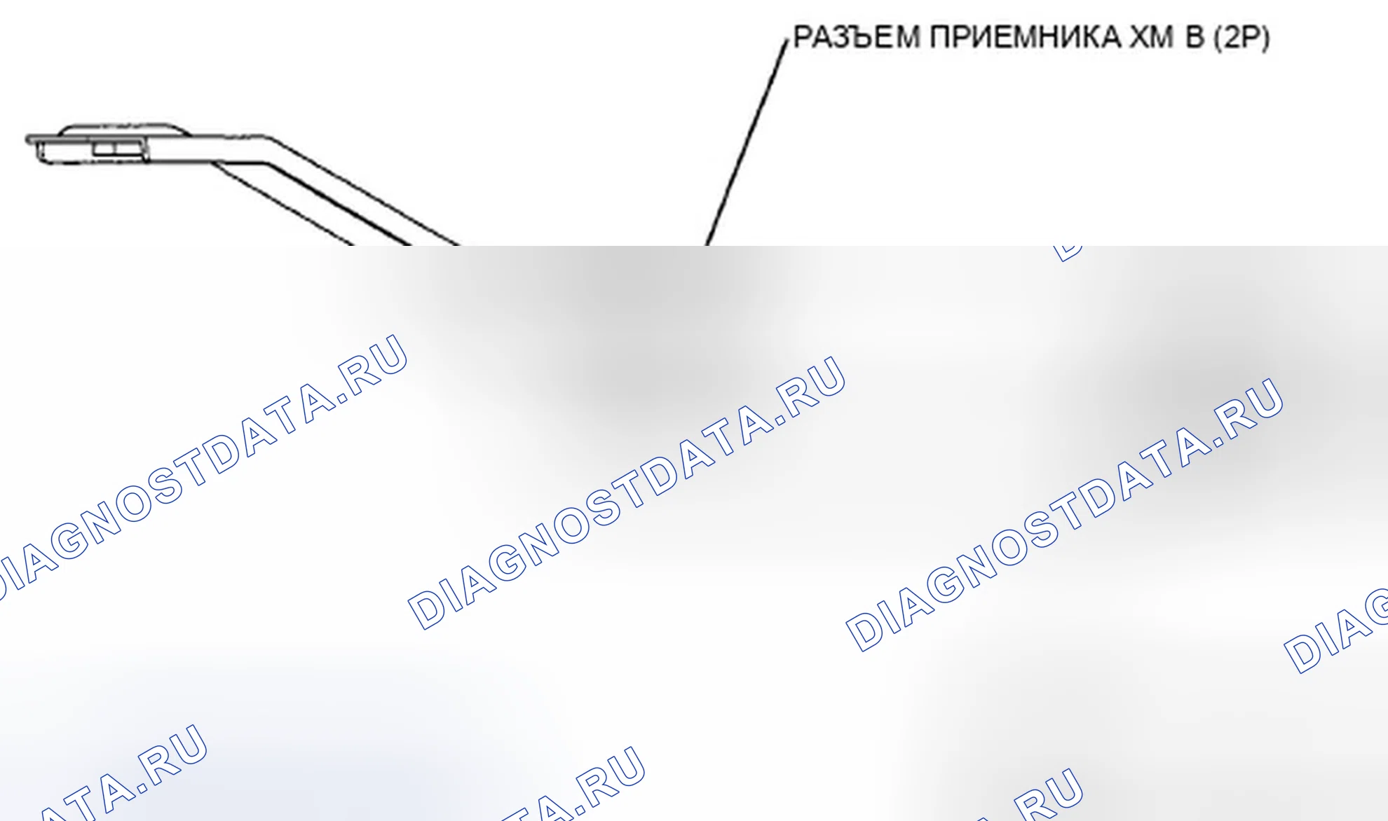 Рис. 313: Разъем приемника Xm для входов и выходов (с высококачественным звуком). Honda Crosstour I