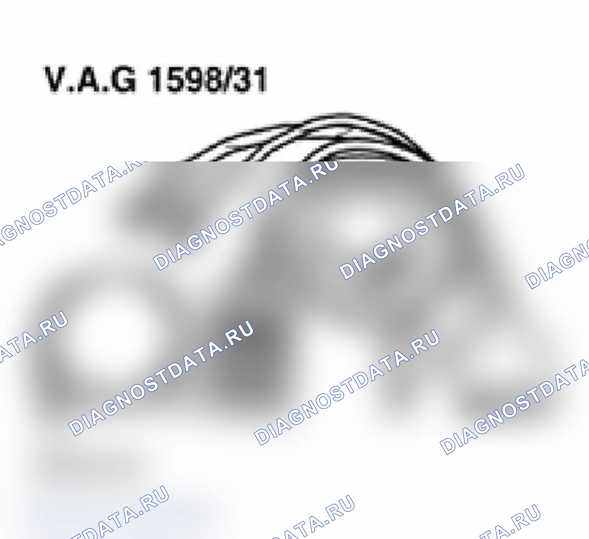 Рис. 406: Идентификация VAG1598/31. Audi A6 C5