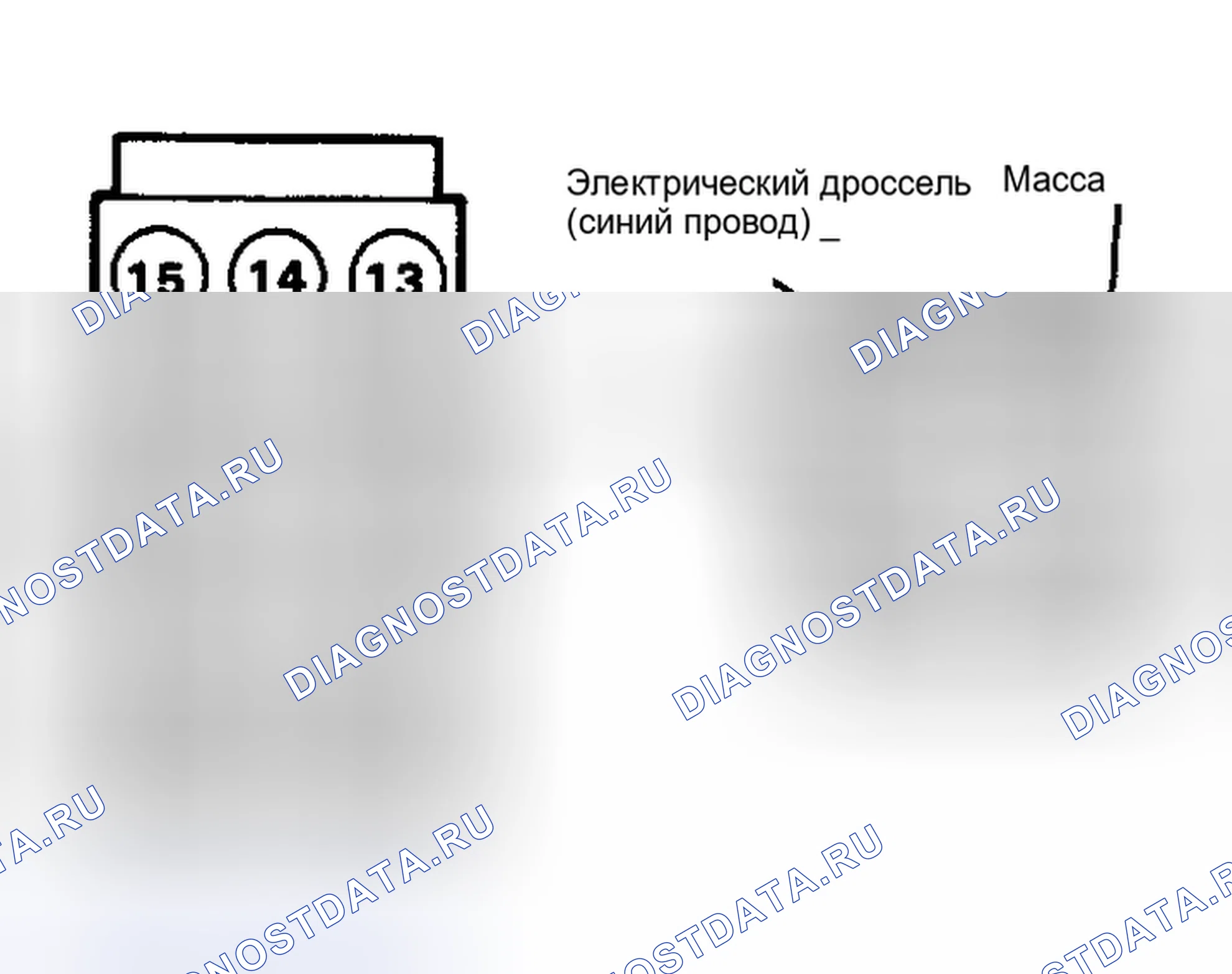 Рис. 39: Расположение выводов диагностического разъема Подключить измеритель к этим клеммам в соответствии с указаниями тестовых таблиц.. AMC Eagle I