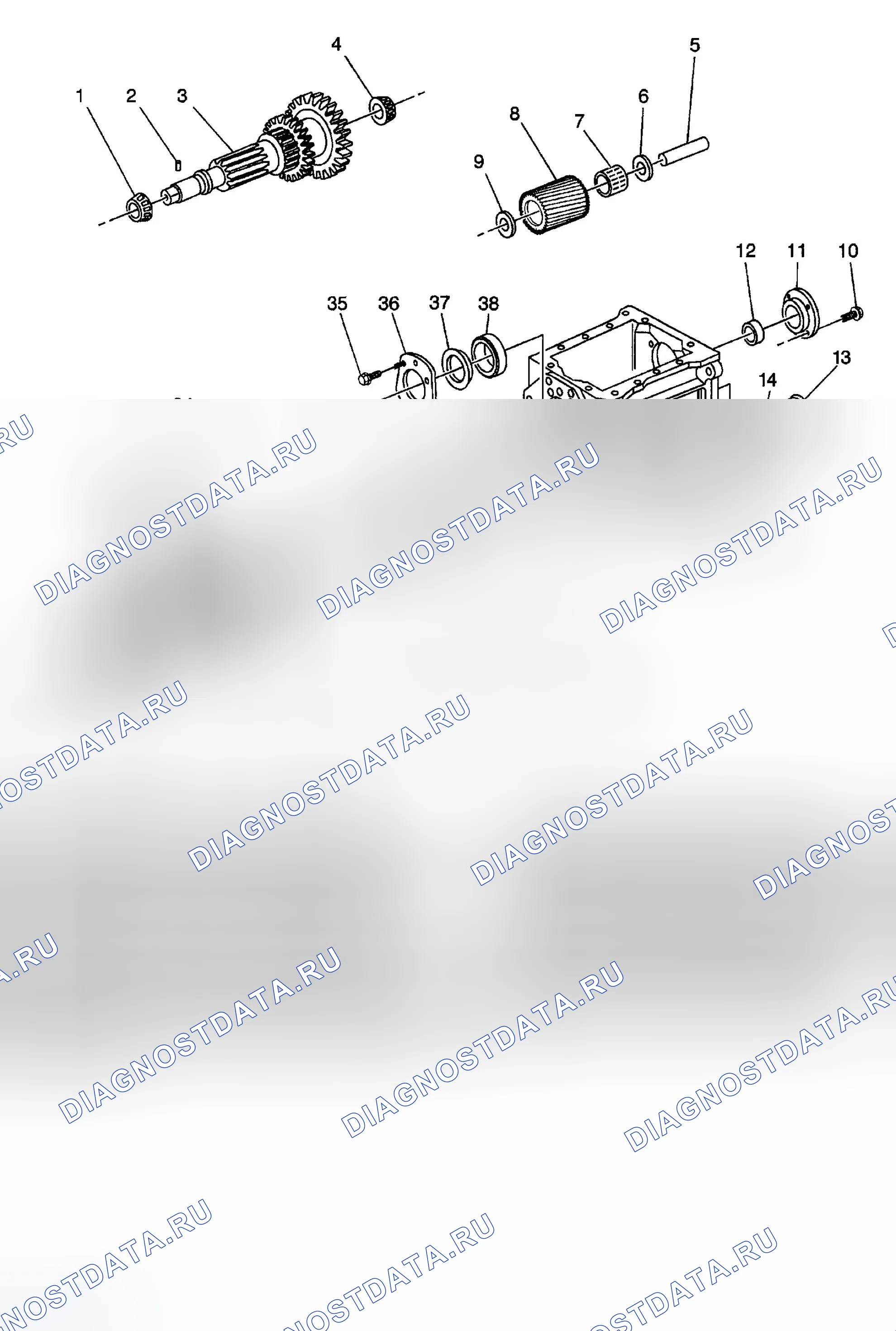 Рис. 118: Виды в разобранном виде. GMC Sierra 2500 