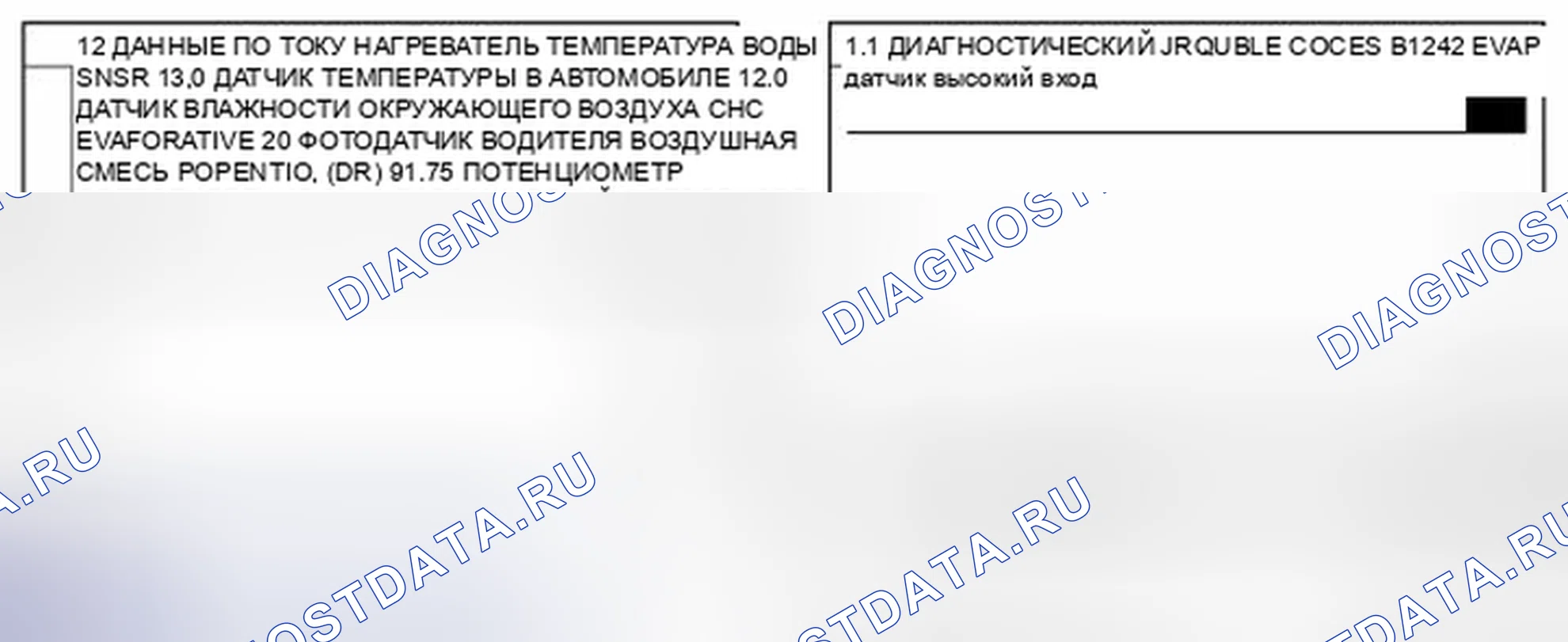 Рис. 87: Данные инструмента сканирования монитора. Kia Magentis II рестайлинг