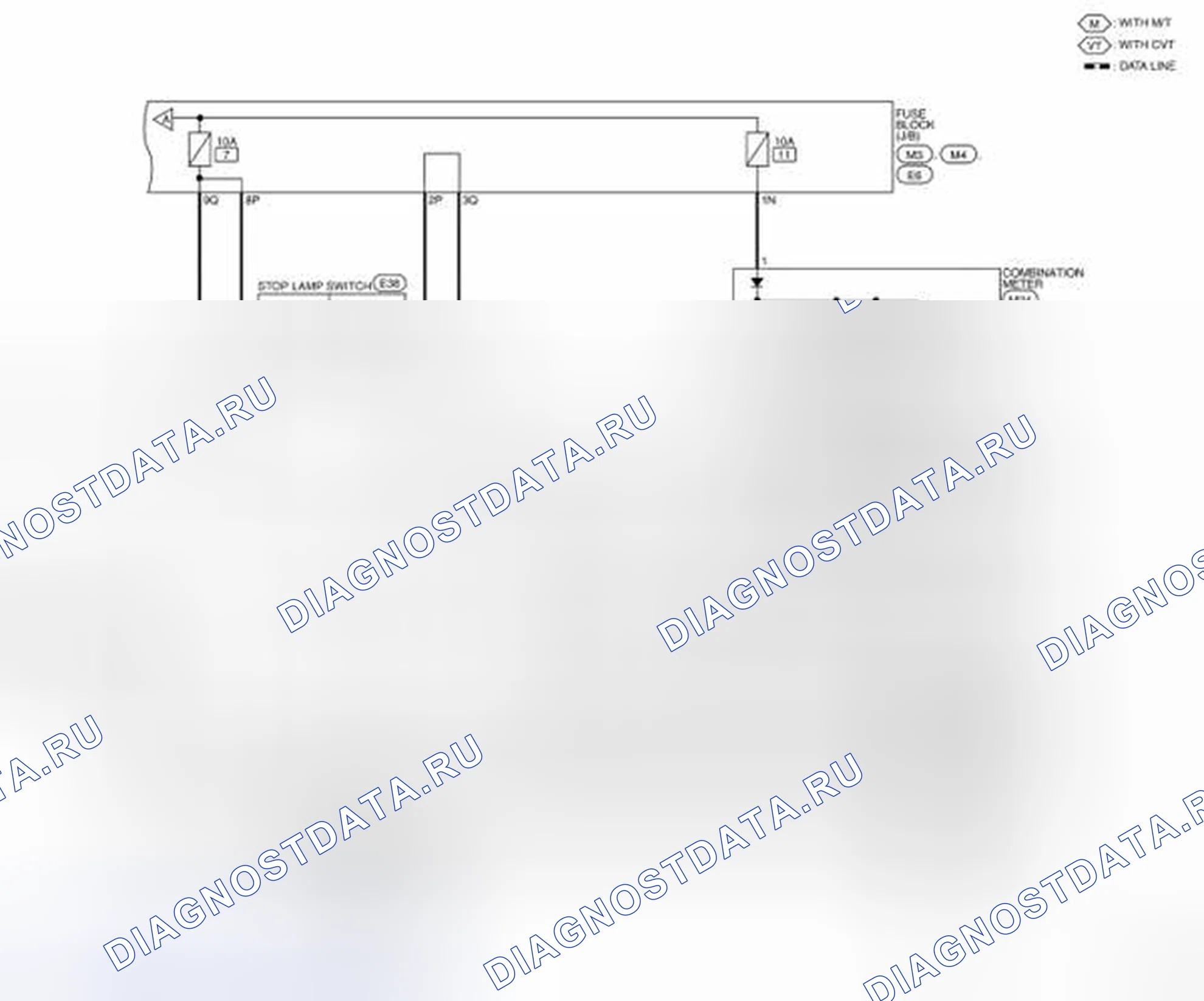 Рис. 41: электросхема - NVIS (2 из 3). Nissan Altima L32