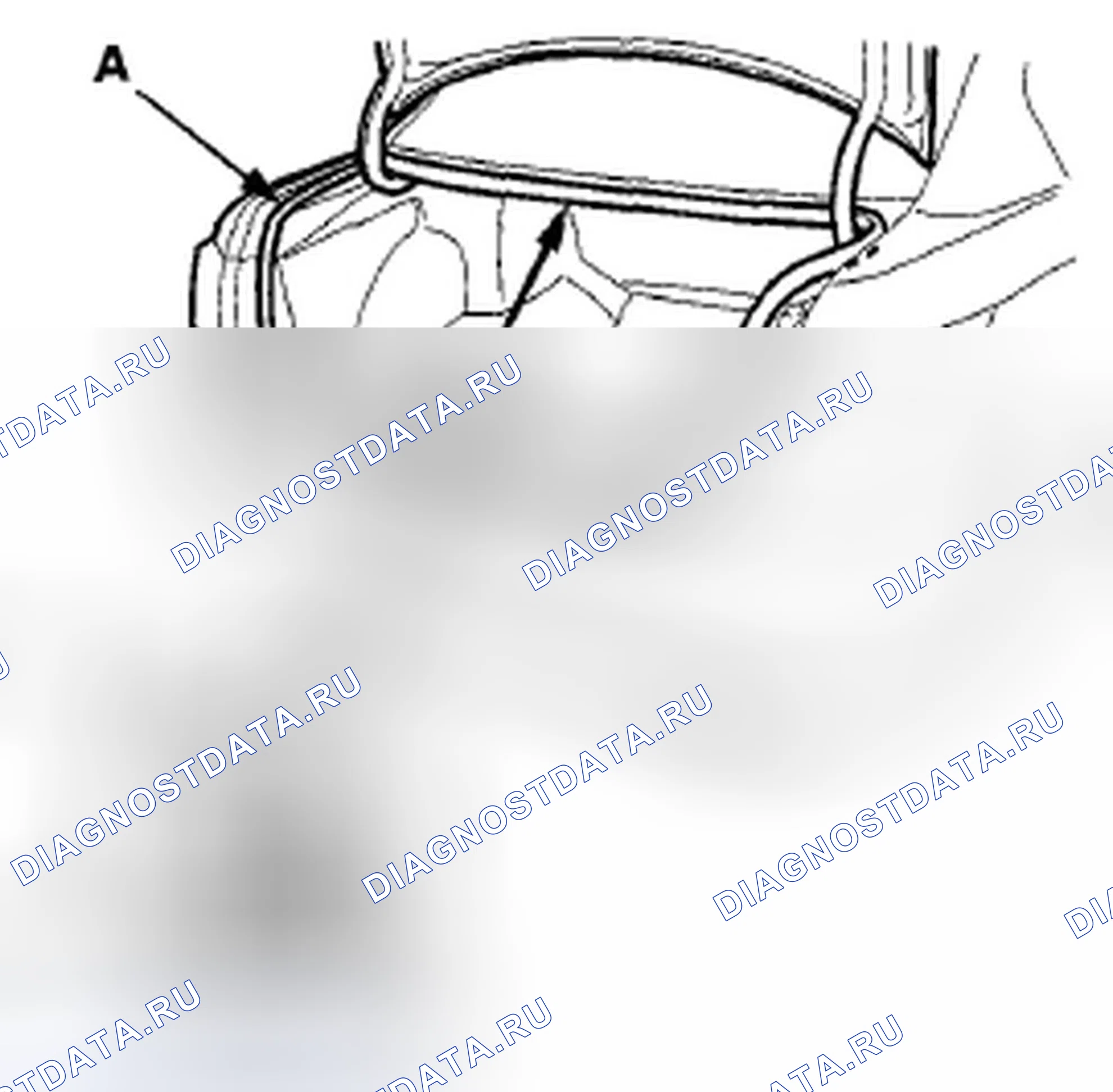 Рис. 212: Замена крышки багажника Уплотнитель. Honda Accord VIII