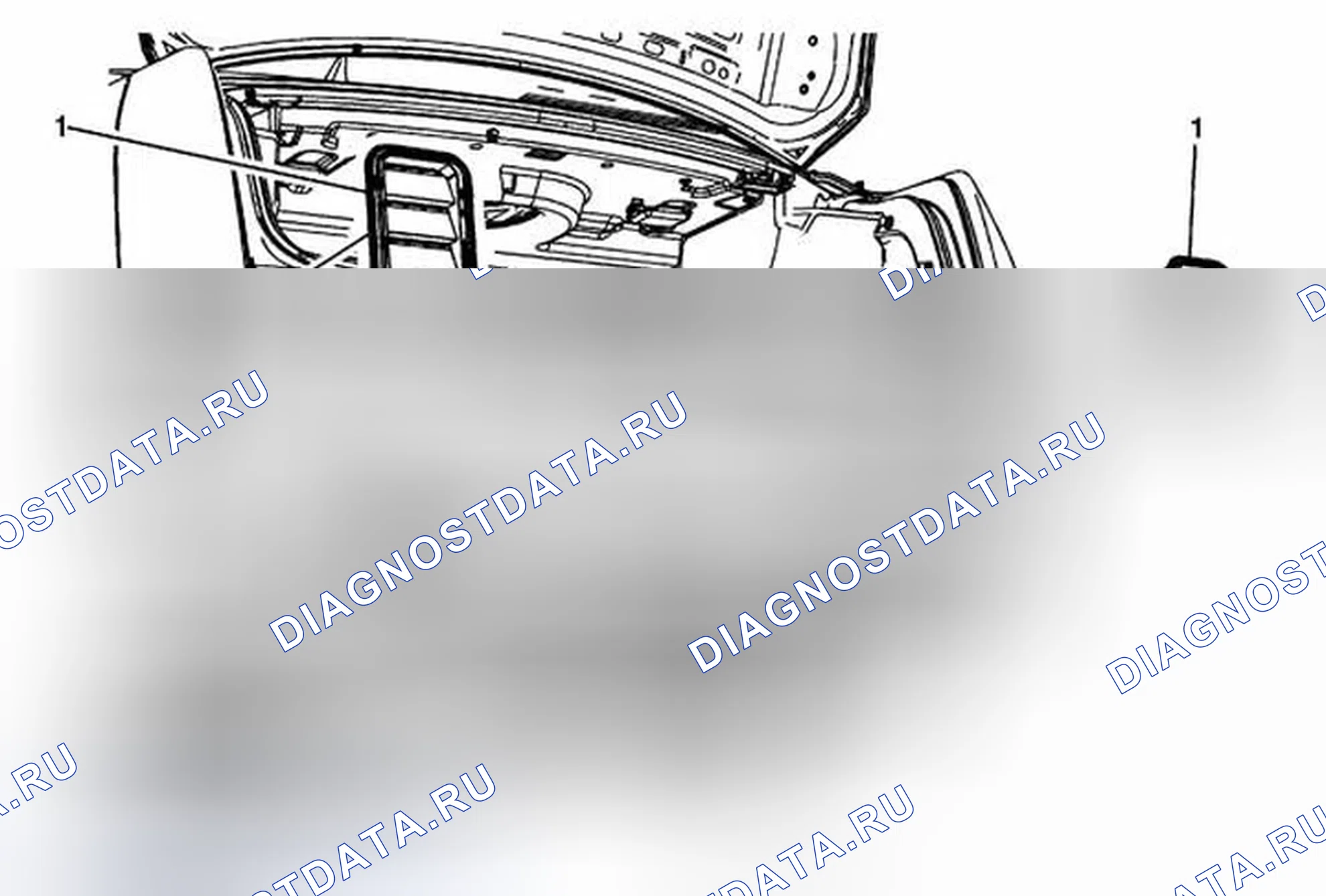 Рис. 90: Замена предохранительного клапана на четверть внешней панели. Cadillac ATS I