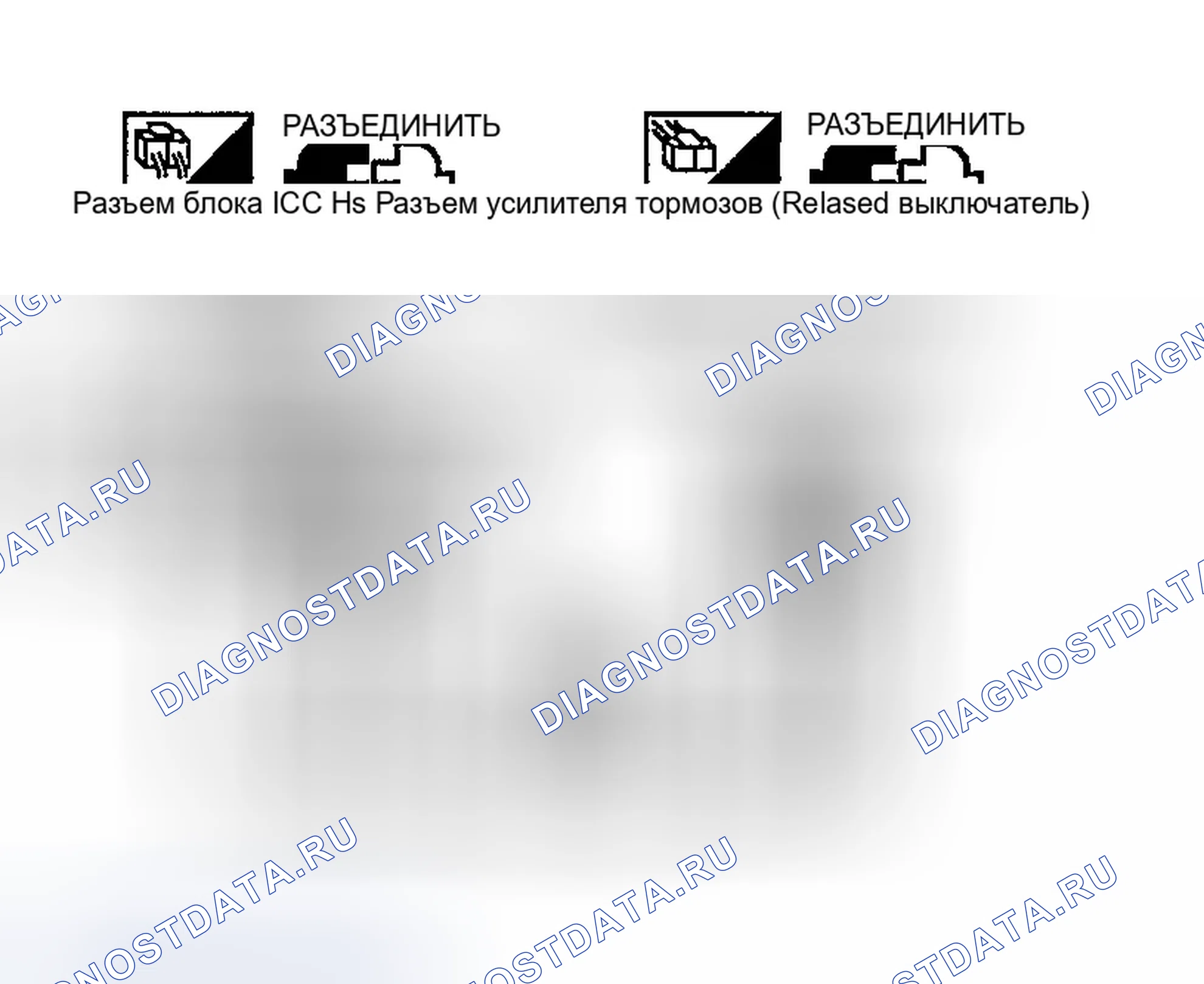 Рис. 143: 2. Проверка электромагнита жгута / расцепителя и блока ICC. Infiniti Q45 III