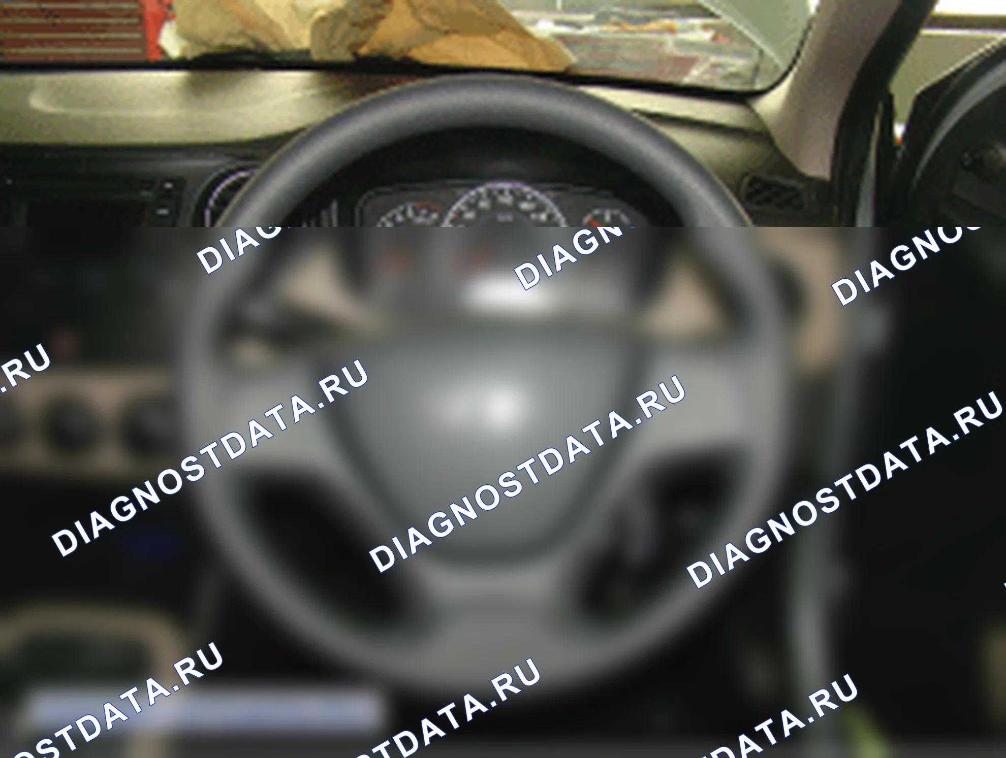 Снятие модуля подушки безопасности водителя (DAB) и контактное кольцо руля. Hyundai GRAND i10/Xcent BA