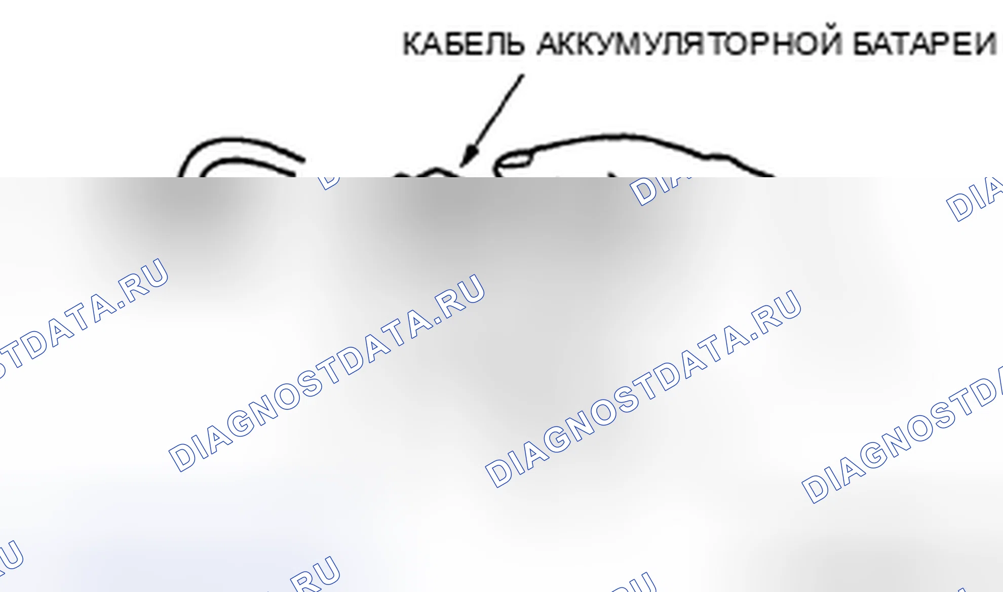 Рис. 8: Кабель аккумуляторной батареи. Audi R8 I