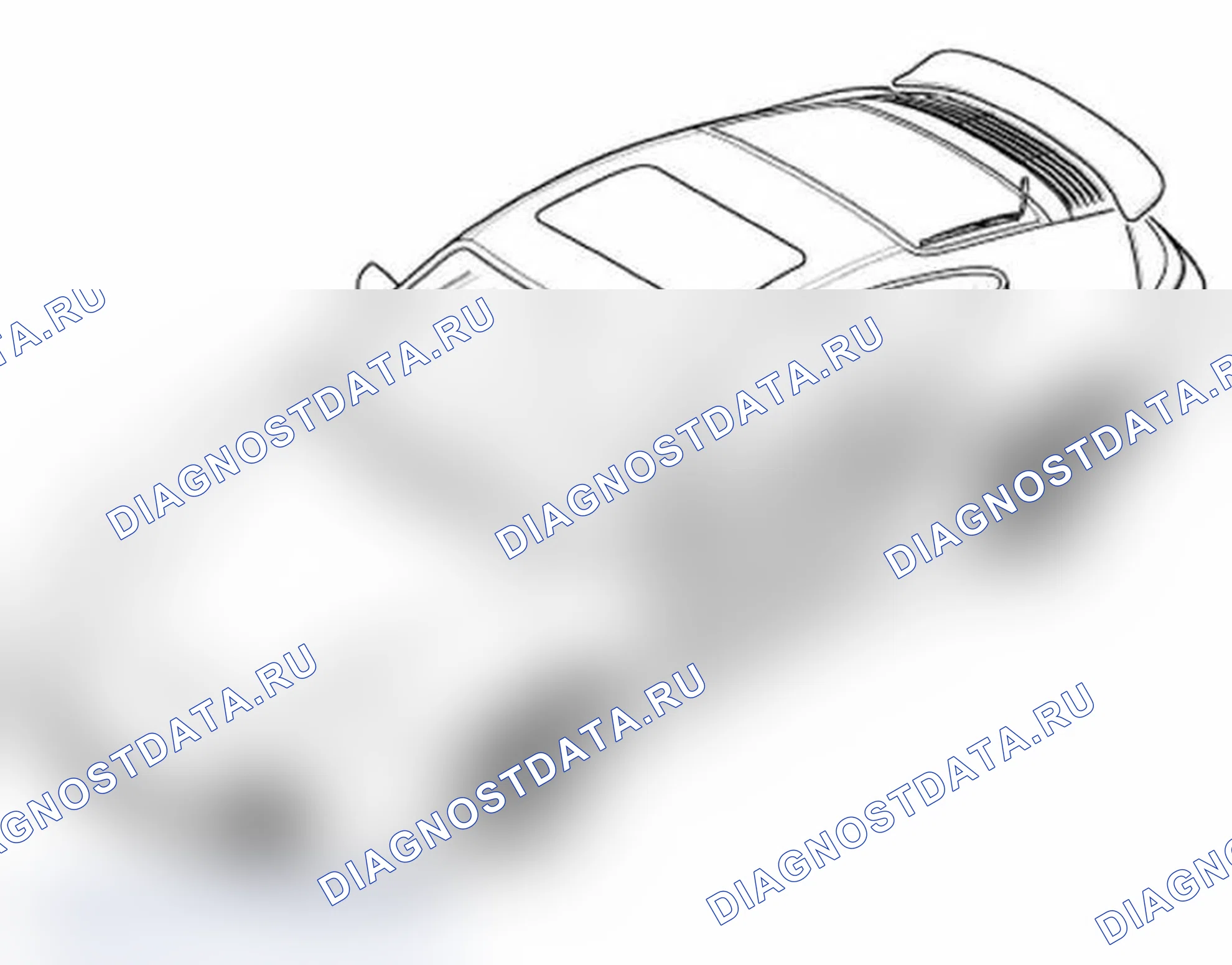 Рис. 124: Снятие и установка двери. Porsche 911 GT3 996 рестайлинг