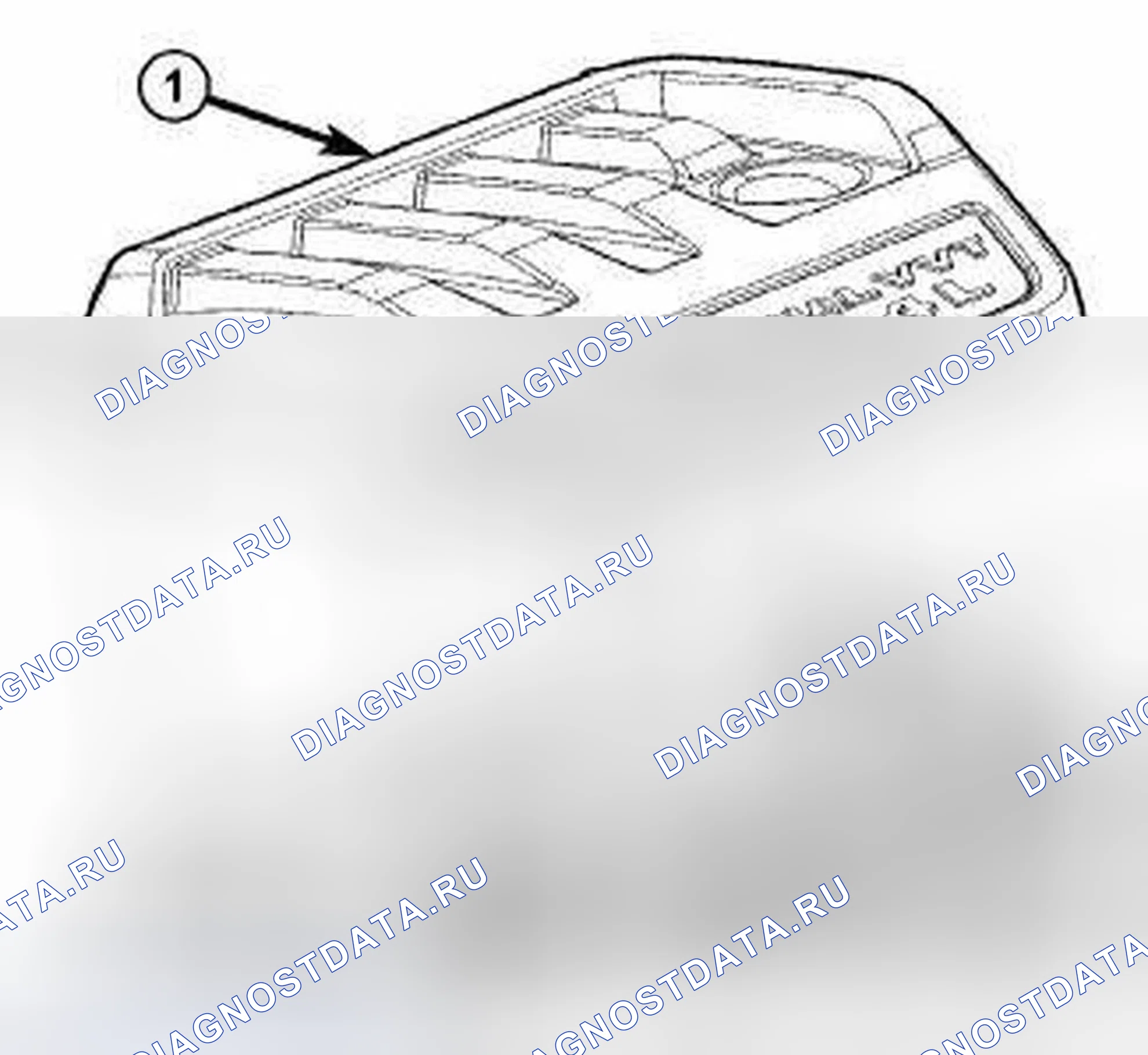 Рис. 315: КРЫШКА ДВИГАТЕЛЯ. Dodge Caliber I рестайлинг