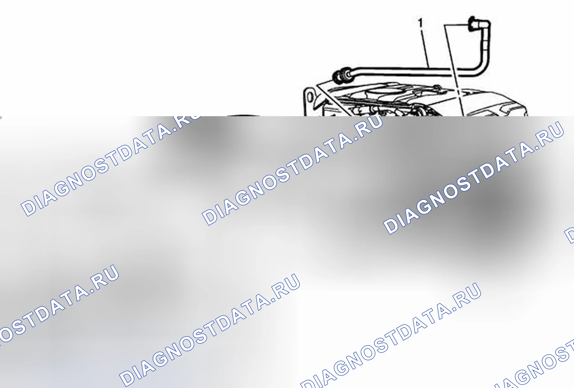 Рис. 89: Замена продувочной трубки канистры с испарительными выбросами. Chevrolet Malibu VIII рестайлинг