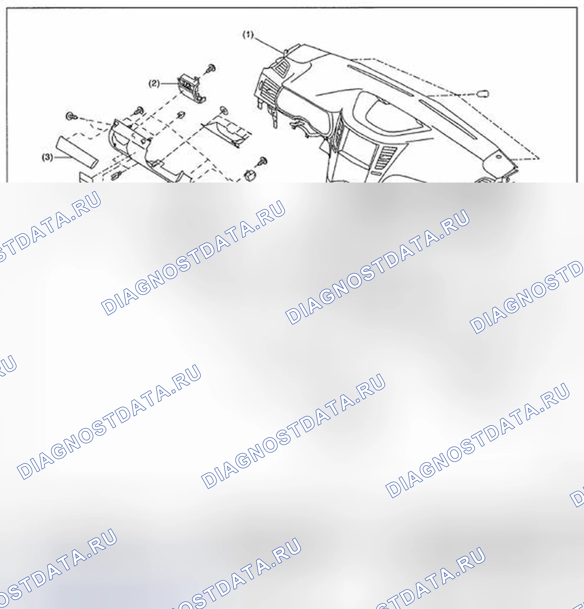 Рис. 19: ПРИБОРНАЯ ПАНЕЛЬ. Subaru Legacy BM/BR