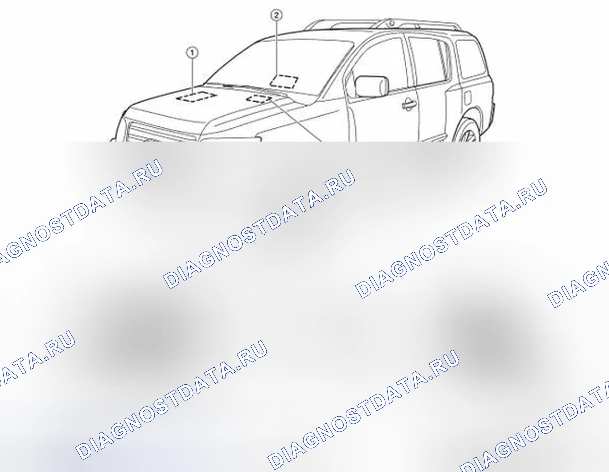Рис. 63: Расположение компонентов. Infiniti QX56 I рестайлинг