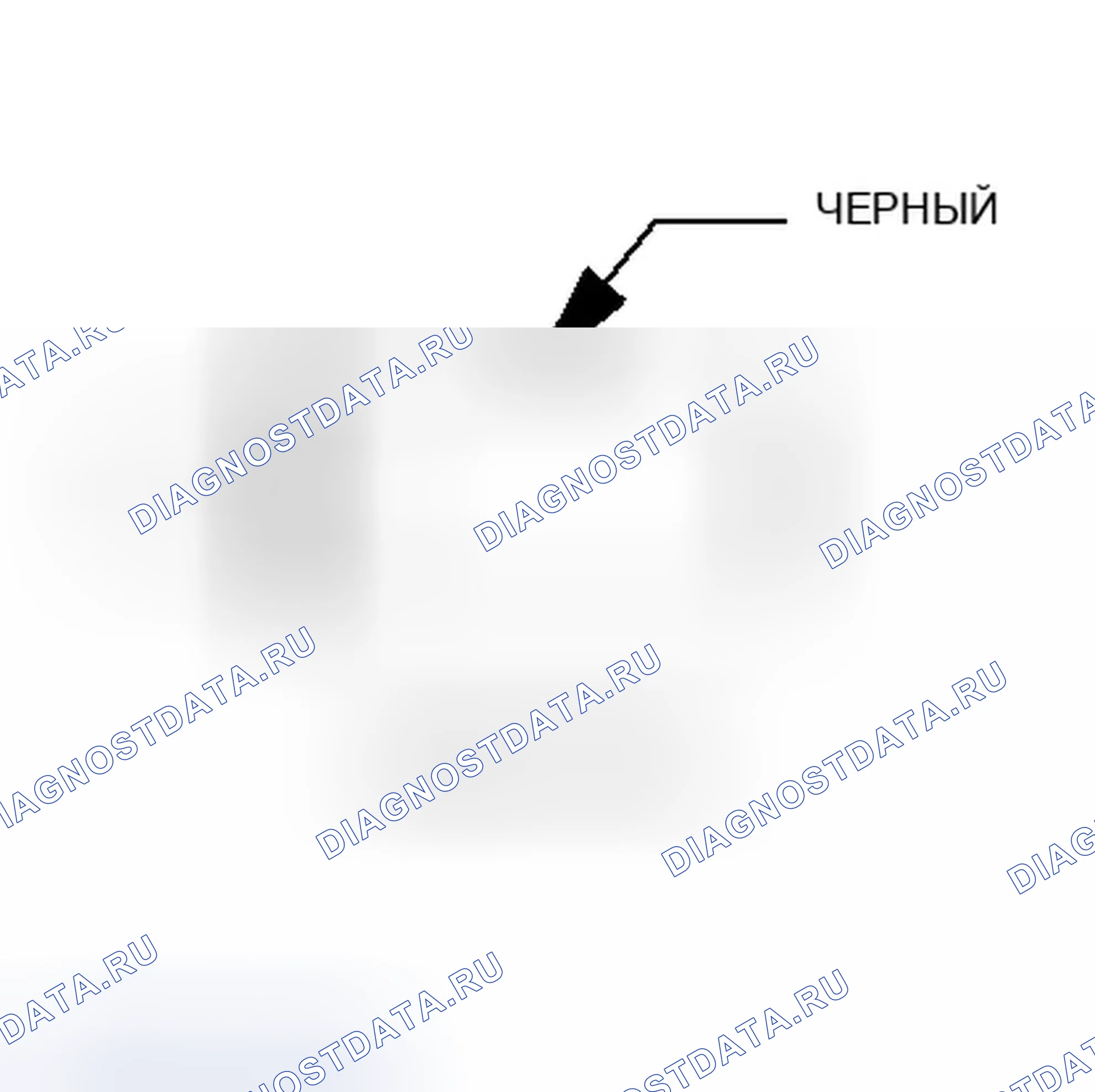 Рис. 127: Вид с торца разъема радиоантенны. Dodge Magnum I