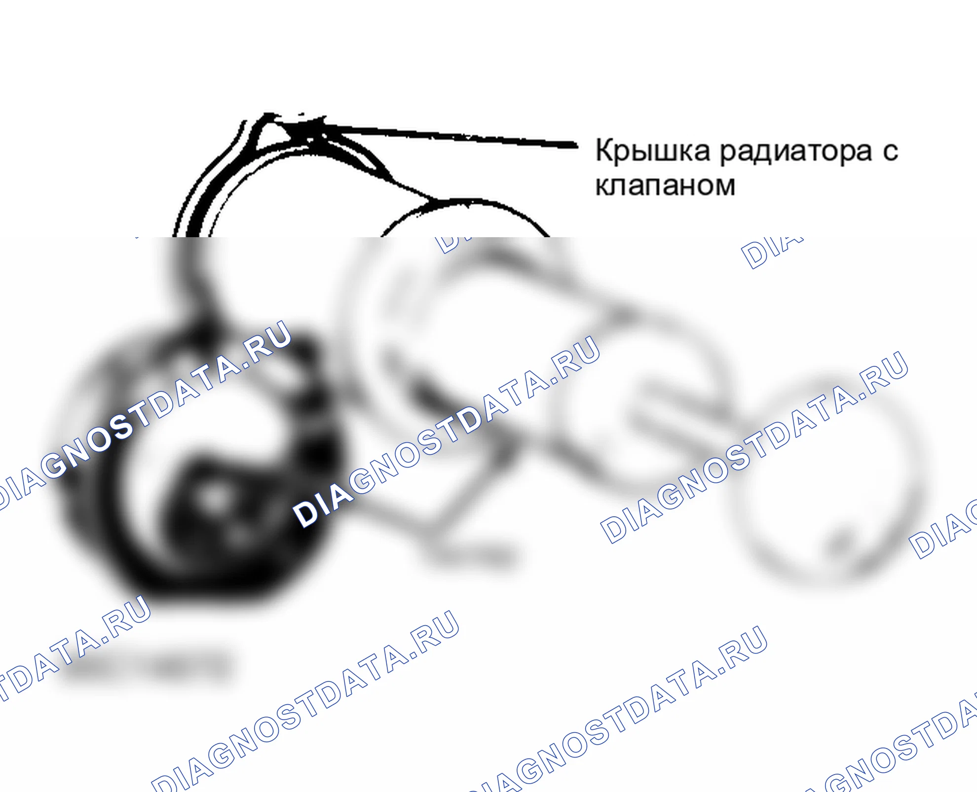Рис. 2: крышка радиатора для испытания под давлением. AMC Eagle I
