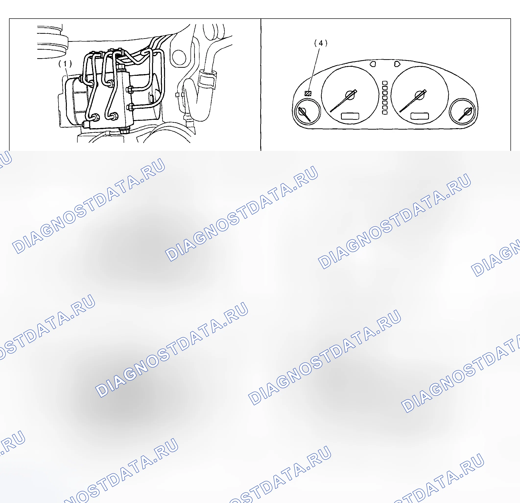 Рис. 438: Схема расположения электрических компонентов (2 из 2). Subaru Outback BH