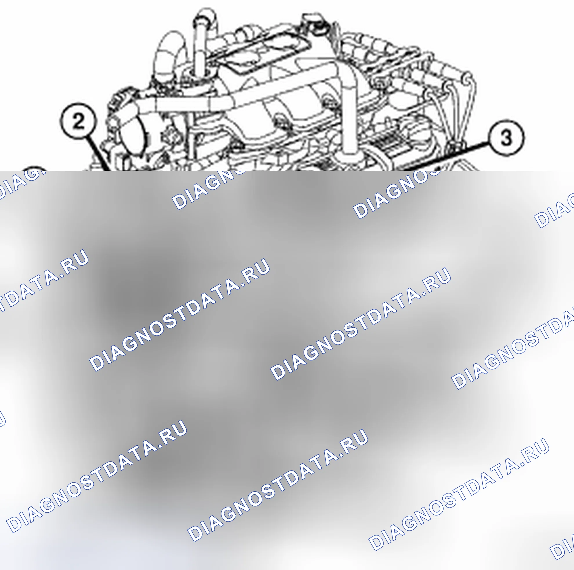 Рис. 36: УСТАНОВКА-3.3 / 3.8L. Chrysler Town & Country V