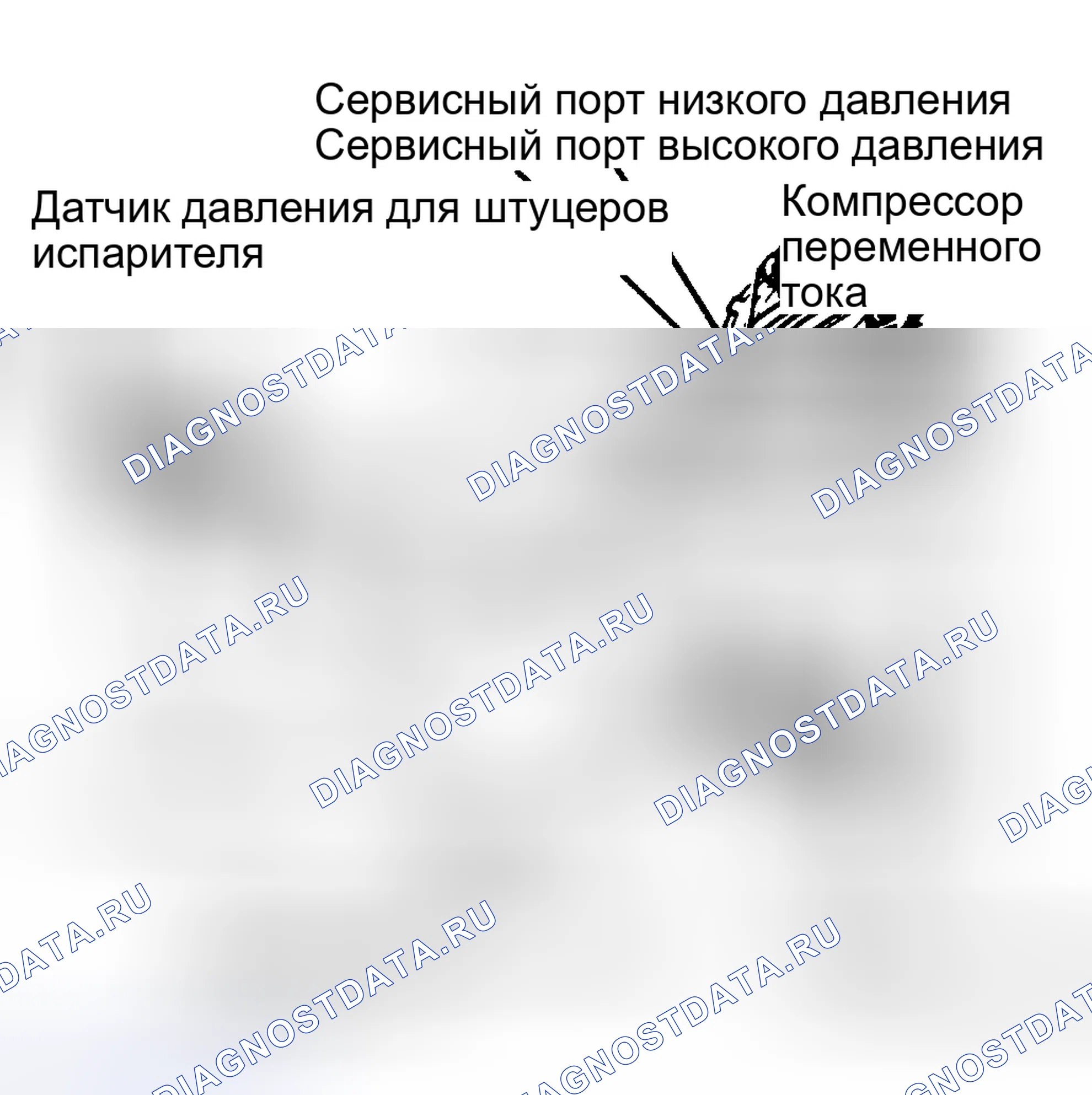 Рис. 1: Типовая система кондиционирования воздуха с фиксированной диафрагмой. Mercury Marquis V