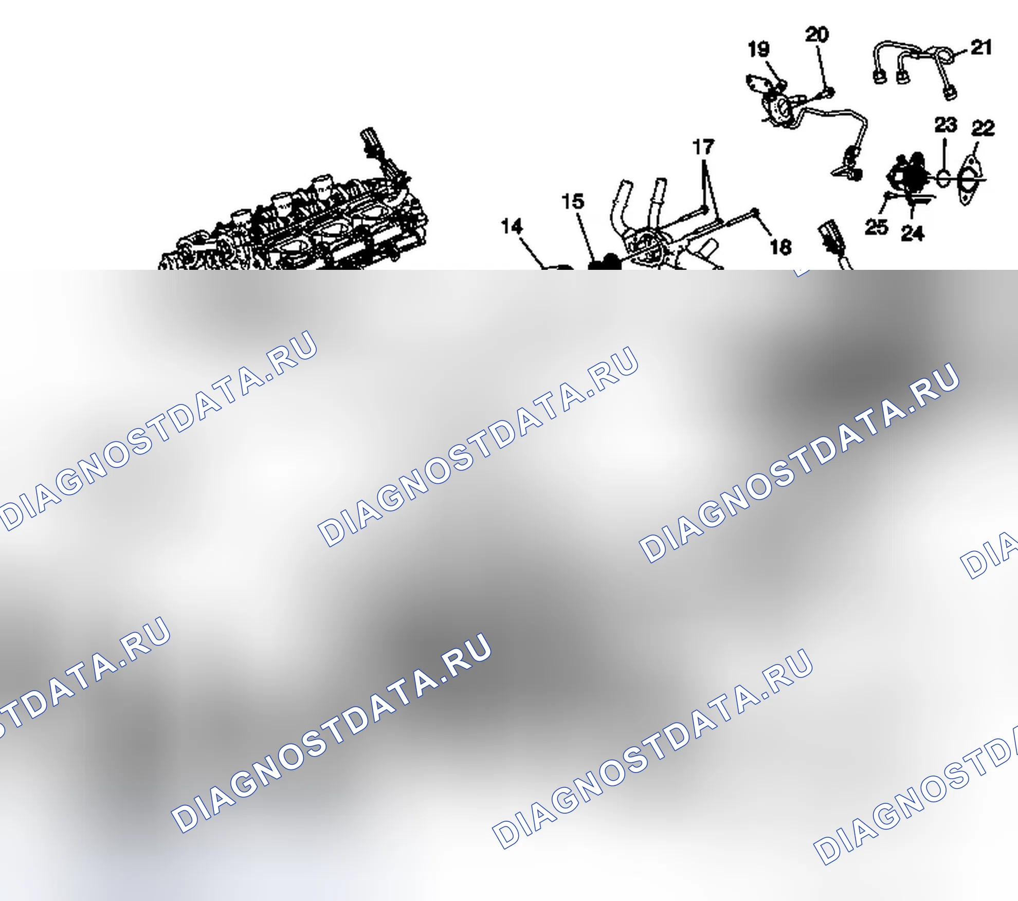 Рис. 9: Крышки двигателя и узлы (2 из 2). Chevrolet Captiva I рестайлинг 2