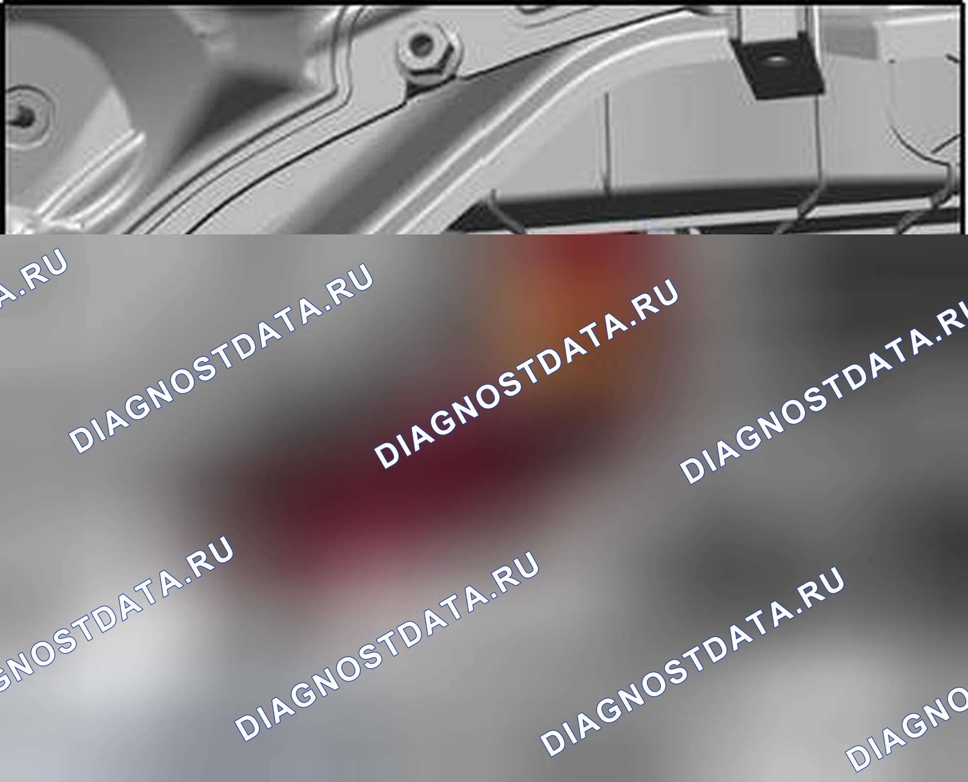 Рис. 88: ДАТЧИК ТЕМПЕРАТУРЫ ГАЗООТВОДА ПРАВОГО КОЛОДЦА -G262. Volkswagen Touareg II