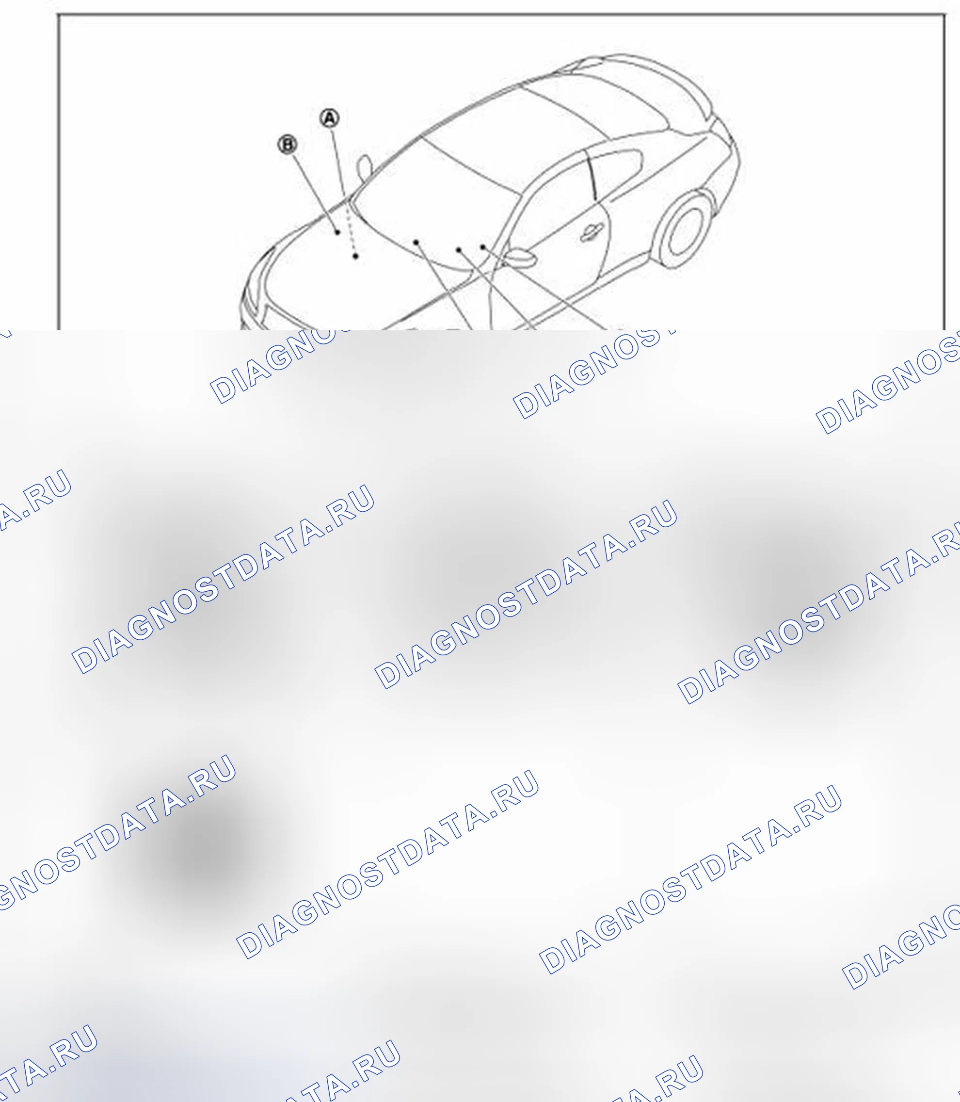 Рис. 74: Расположение компонентов. Infiniti Q60 I