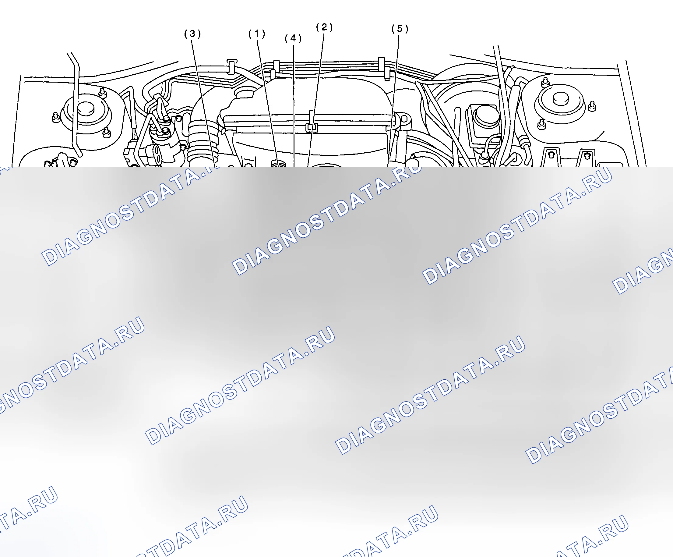 Рис. 22: РАСПОЛОЖЕНИЕ КОМПОНЕНТОВ. Subaru Impreza WRX GD/GG рестайлинг
