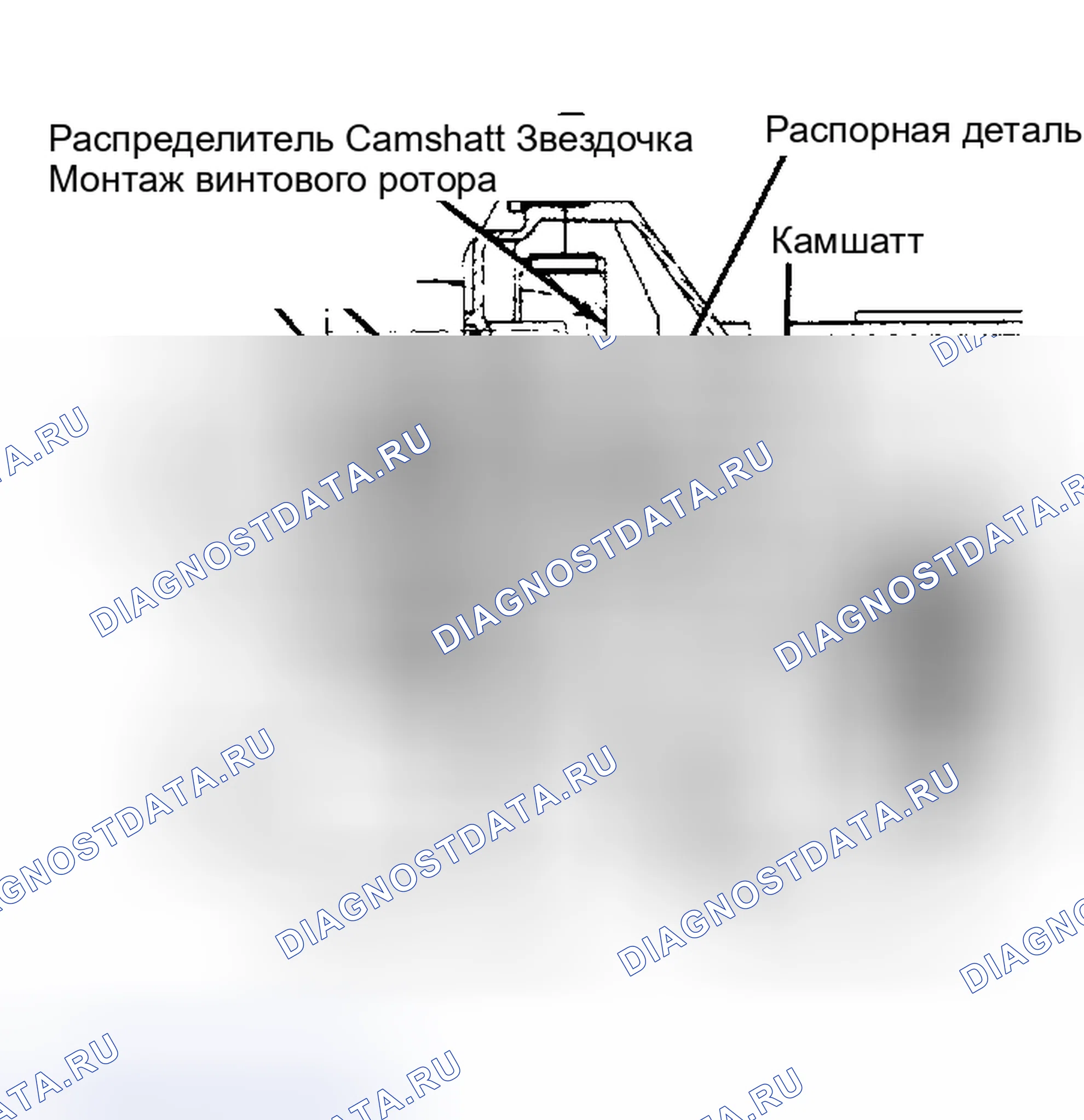 Рис. 4: Схема распределителя системы 944 DME Отцентрируйте крышку распределителя так, чтобы ее стопорная бобышка была обращена вверх.. Porsche 911 Carrera II