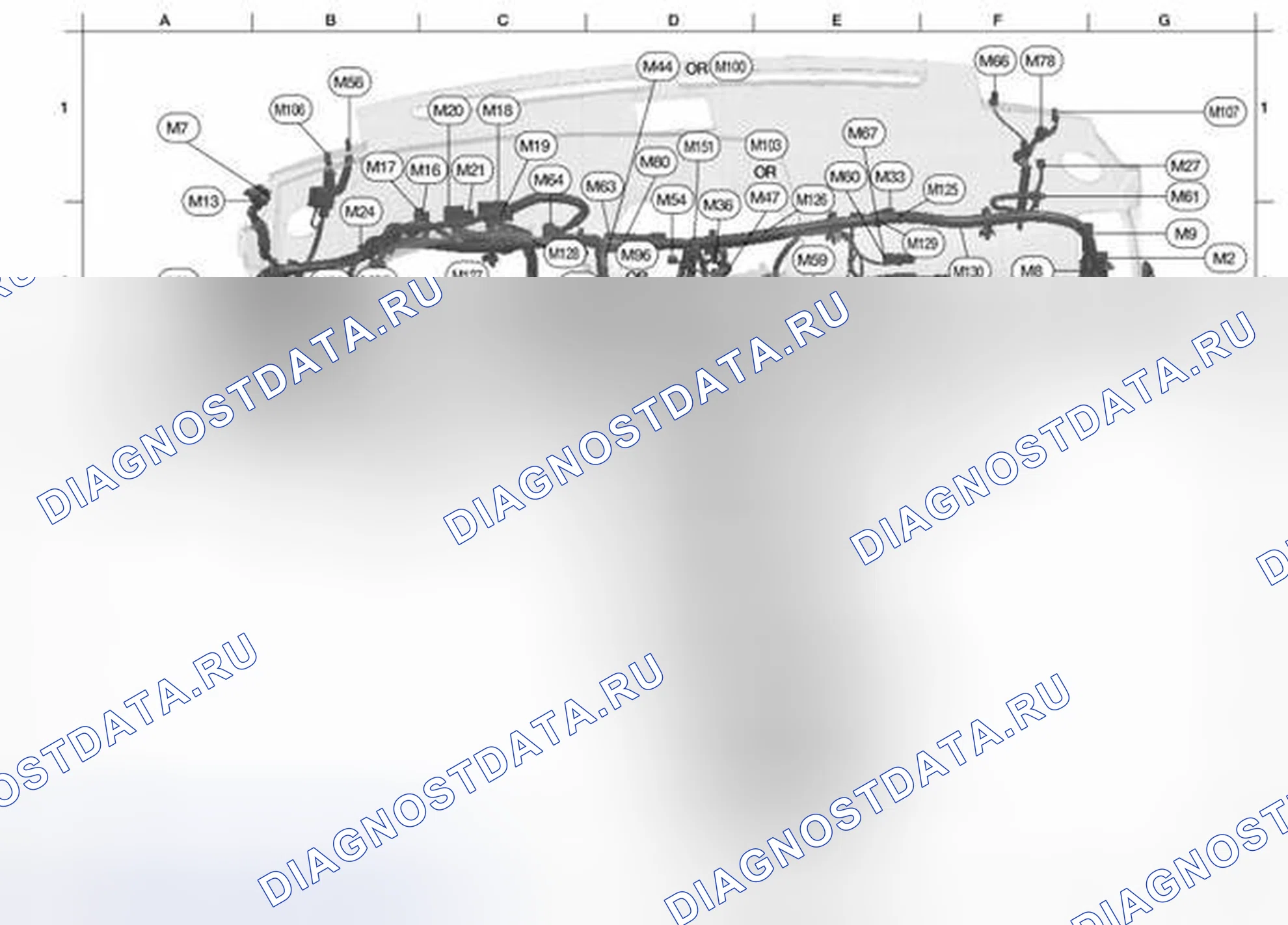 Рис. 68: ГЛАВНАЯ ОБВЯЗКА. Nissan Altima L32 рестайлинг