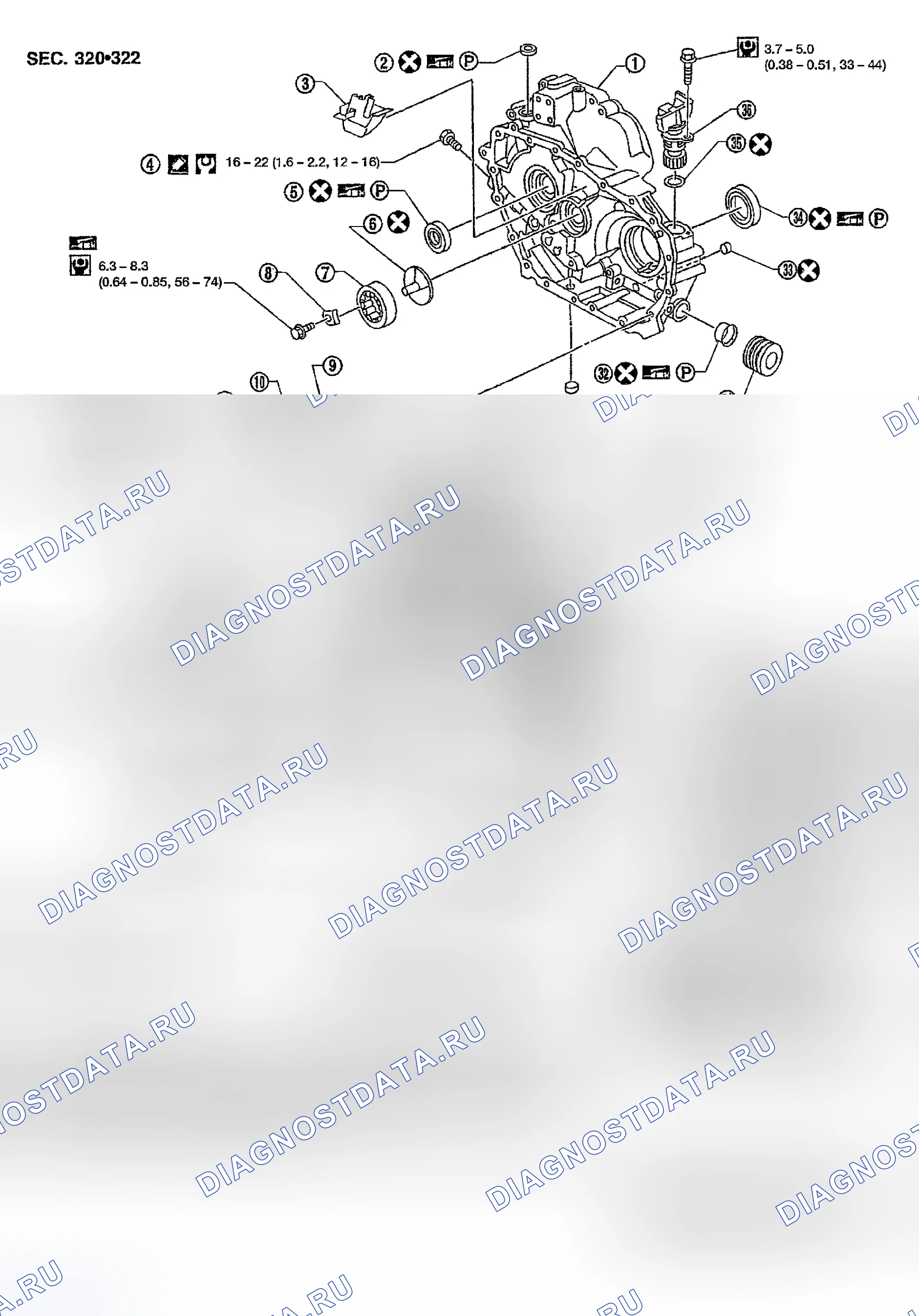 Рис. 3: КОМПОНЕНТЫ КОРПУСА. Nissan Sentra B15
