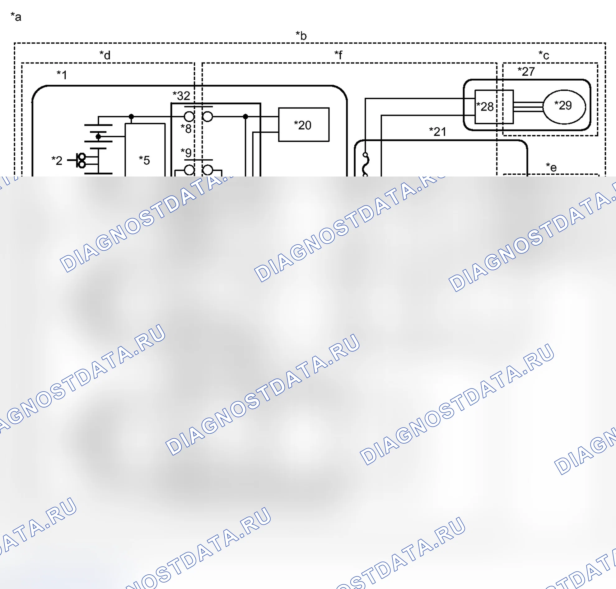 Рис. 870: электросхема. Toyota Prius PHV pre-III