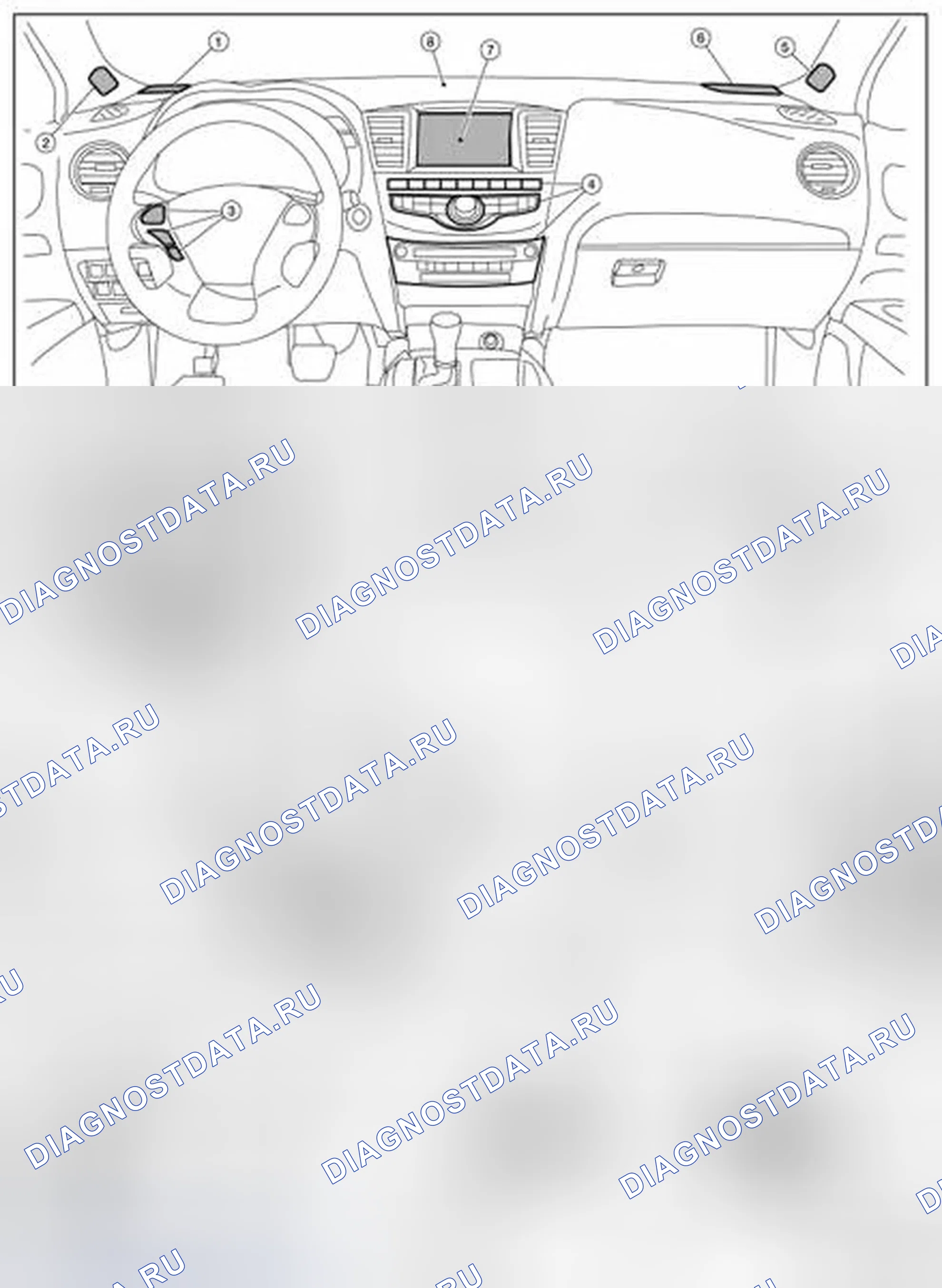 Рис. 1004: Расположение компонентов. Infiniti QX60 I