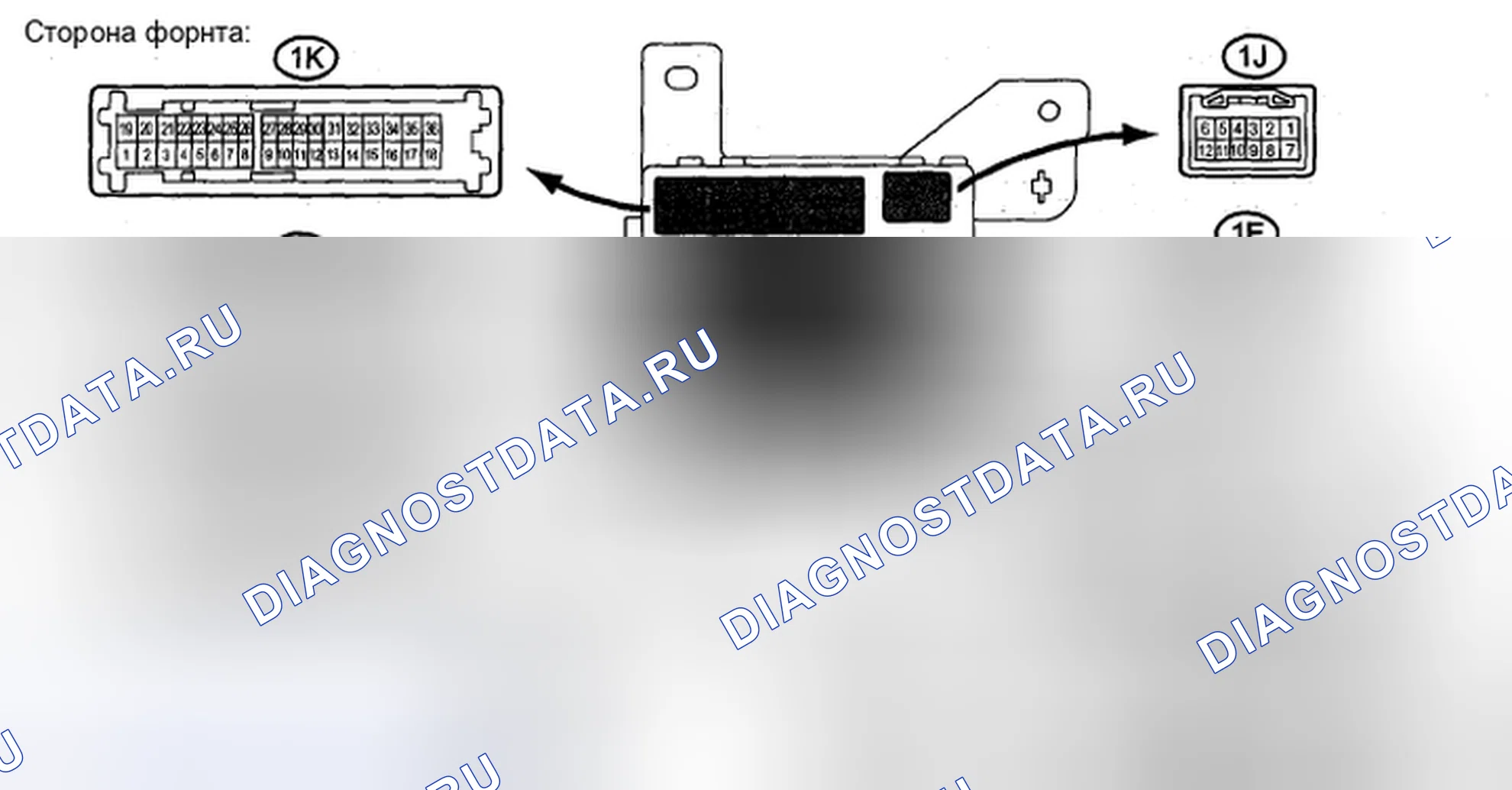 Рис. 74: КЛЕММЫ ЭБУ. Toyota Sienna II рестайлинг