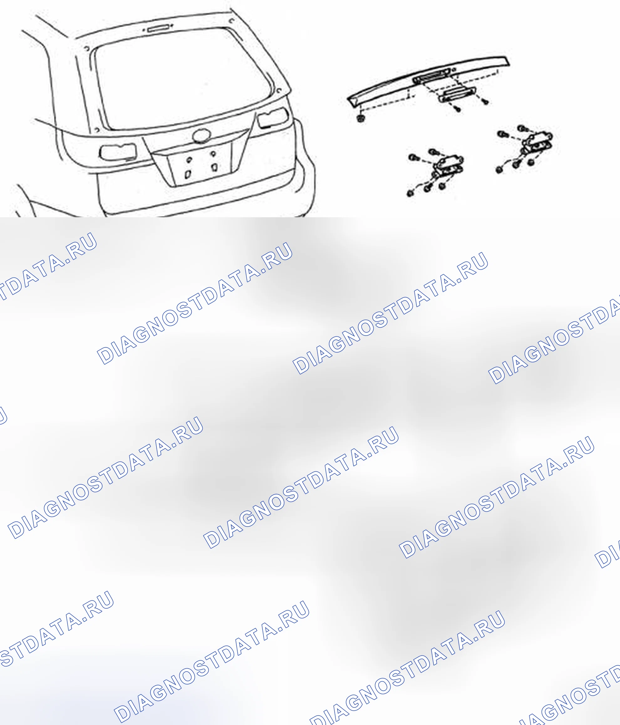 Рис. 103: КОМПОНЕНТЫ. Toyota Sienna II рестайлинг