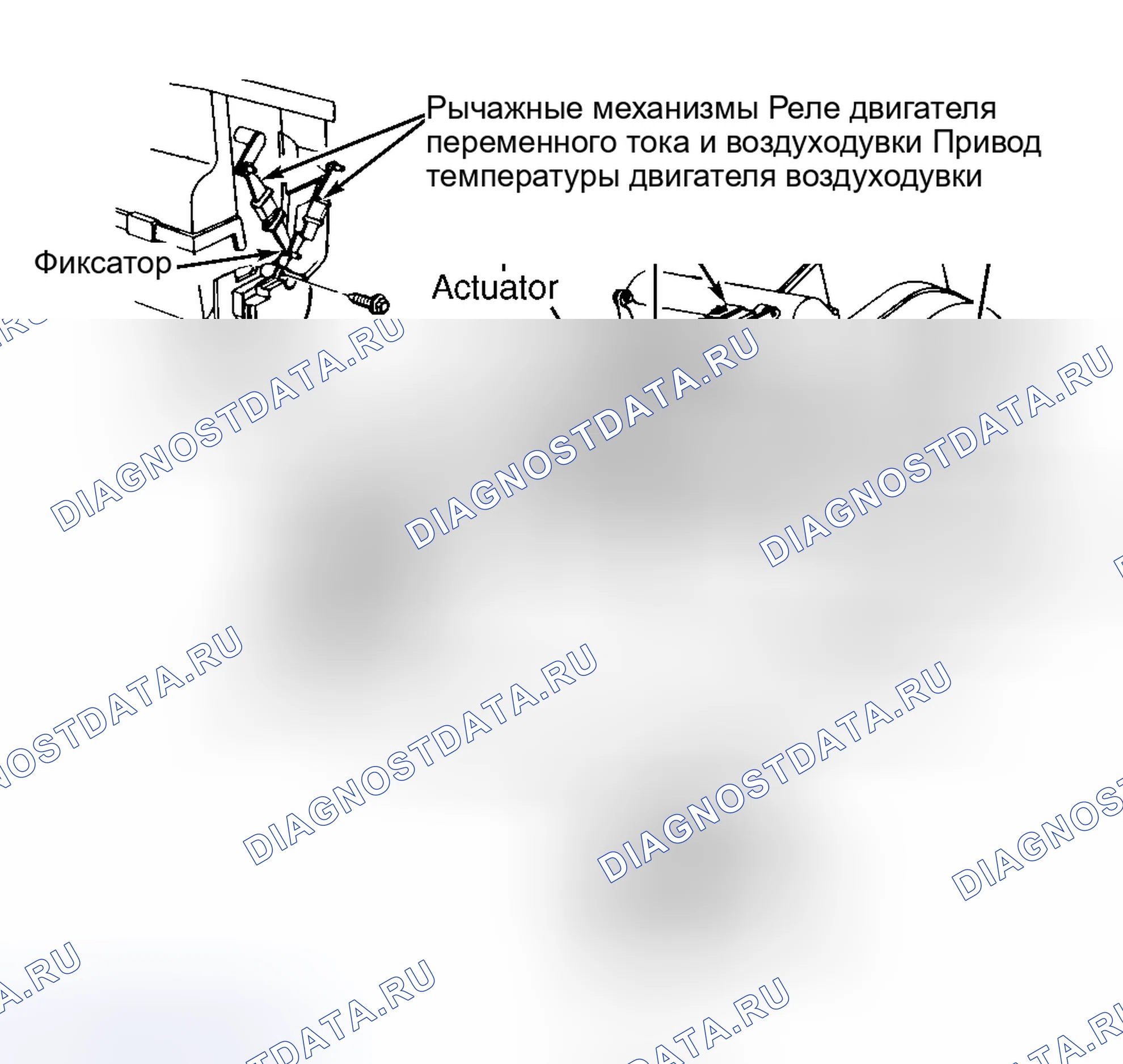 Рис. 8: ИСПОЛНИТЕЛЬНЫЕ МЕХАНИЗМЫ. GMC Cab & Chassis K2500 