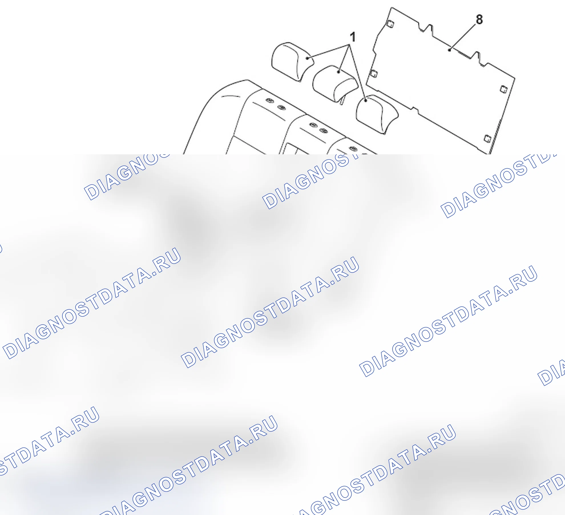 Рис. 138: LANCER: BENCH сиденье. Mitsubishi Lancer Ralliart X рестайлинг