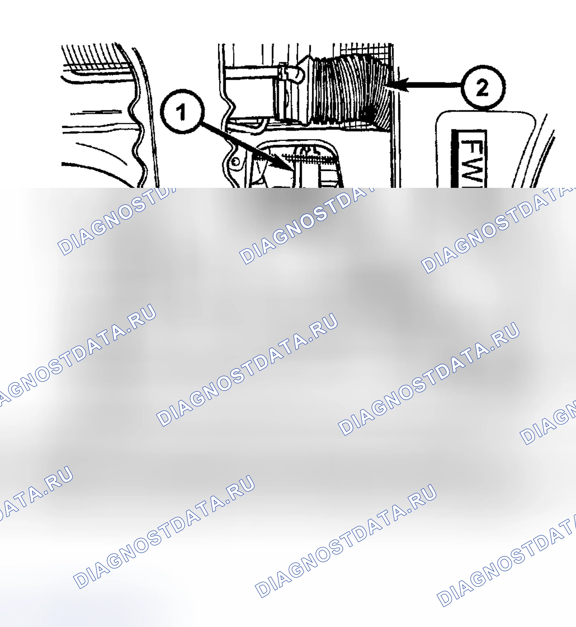 Рис. 19: НАСОС (ДВИГАТЕЛЬ 3,3 л / 3,8 л). Chrysler Town & Country IV