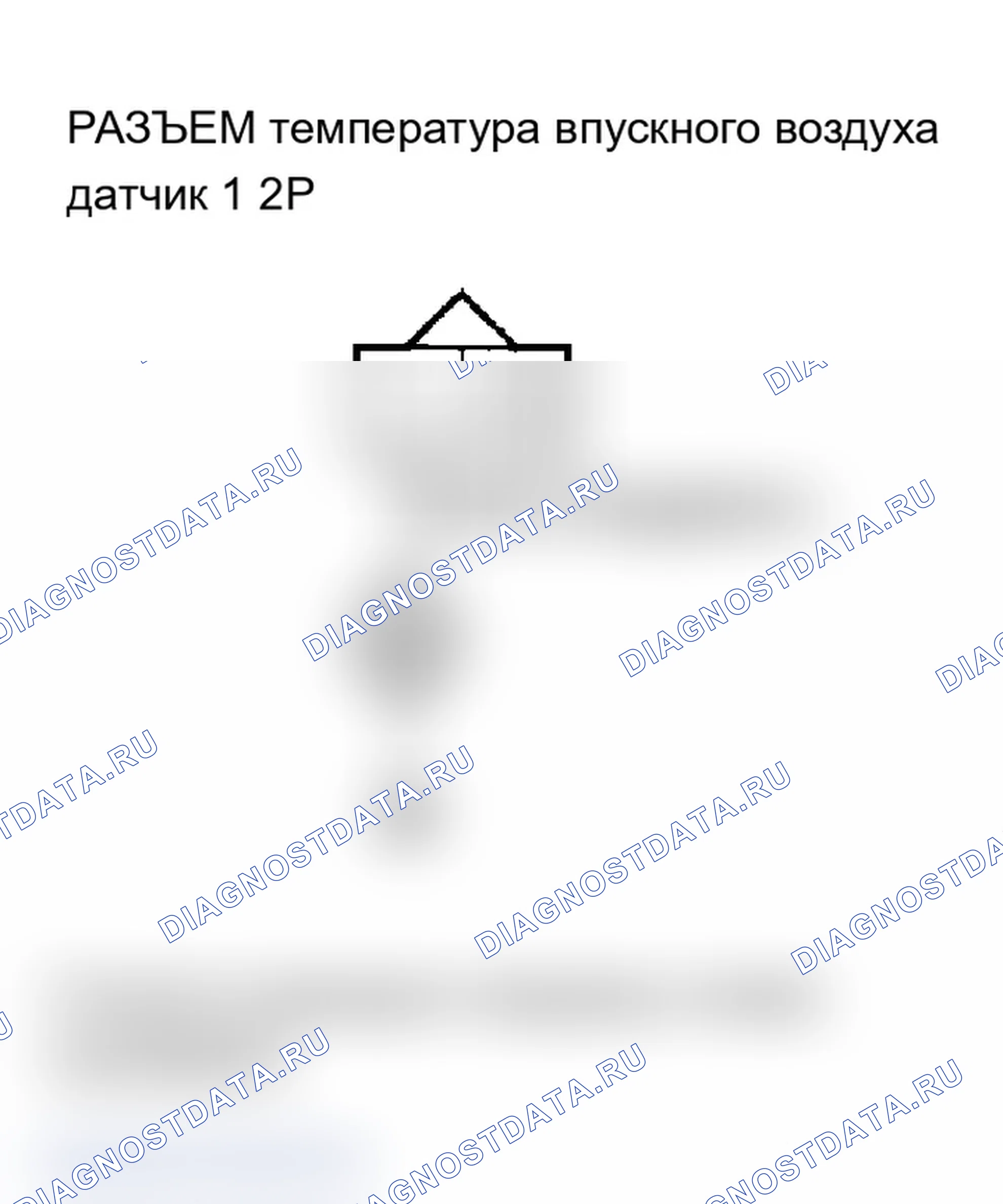 Рис. 53: P0112 расшифровка кода ошибки: низковольтная цепь датчика температура впускного воздуха 1 (модели 2003-2004 гг.). Acura MDX I