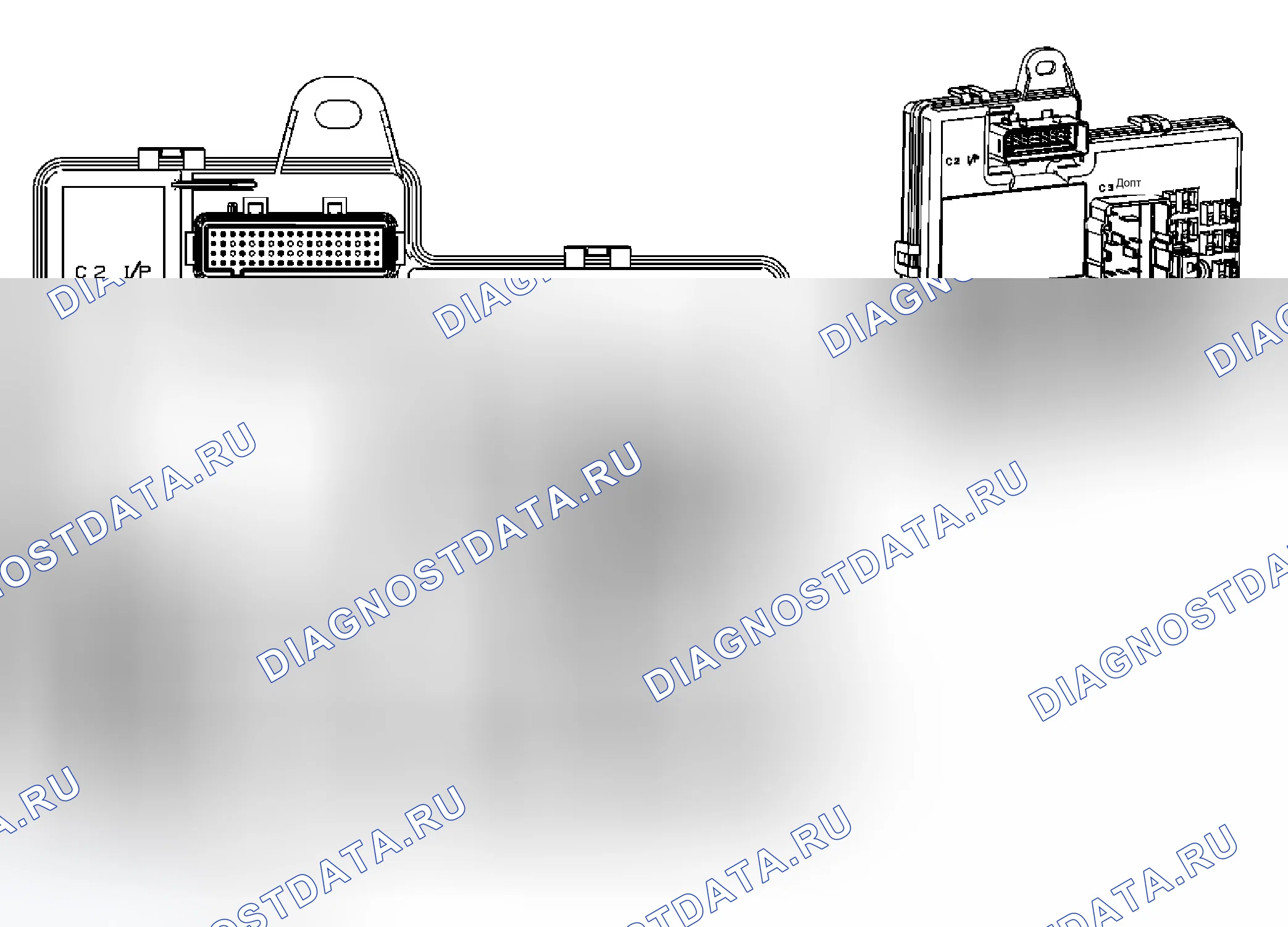 Рис. 158: Модуль управления кузовом (BCM) - вид сверху. Chevrolet Cobalt I