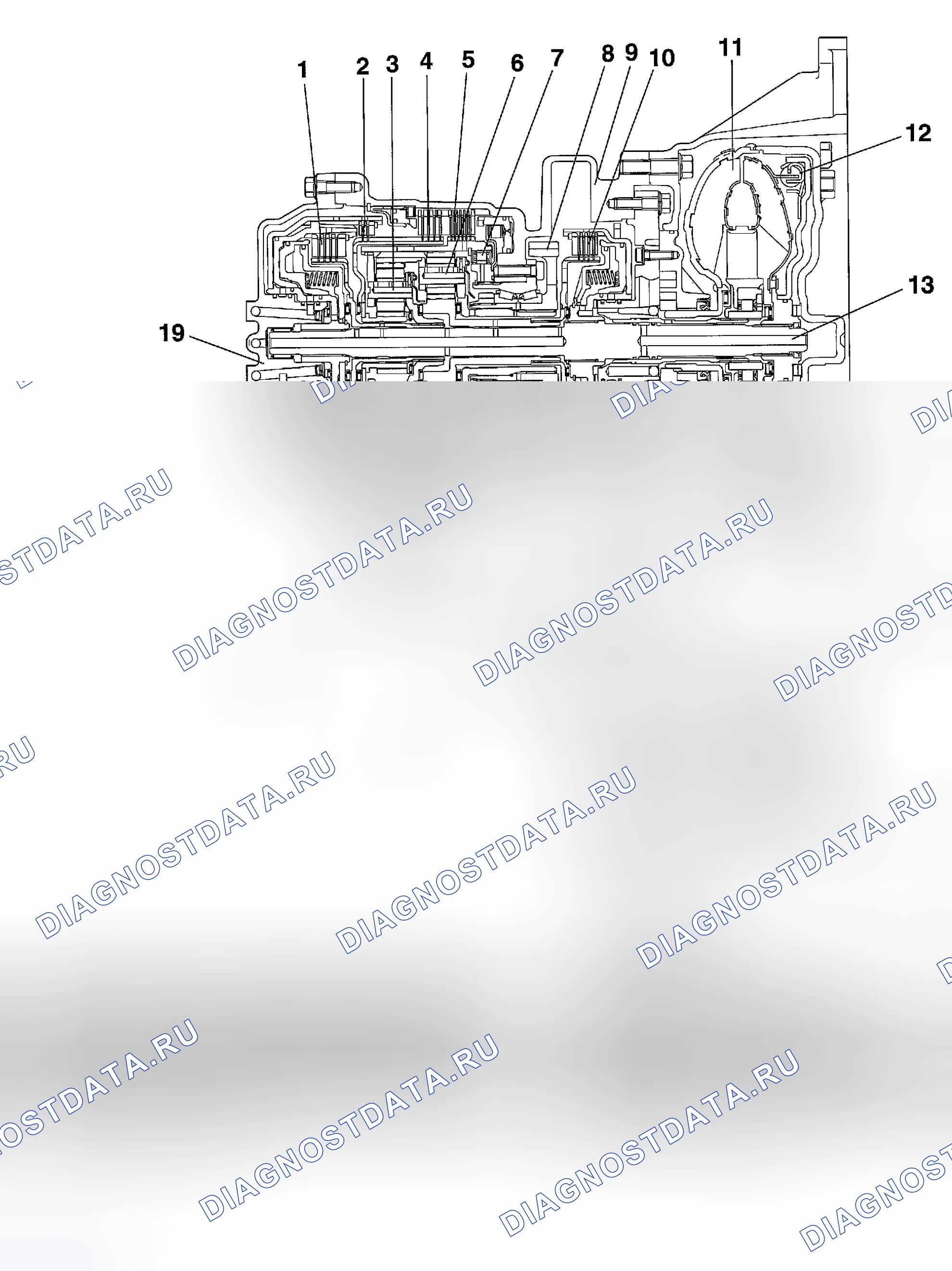 Рис. 47: РАЗРЕЗ < F4a51 >. Chrysler Sebring II рестайлинг